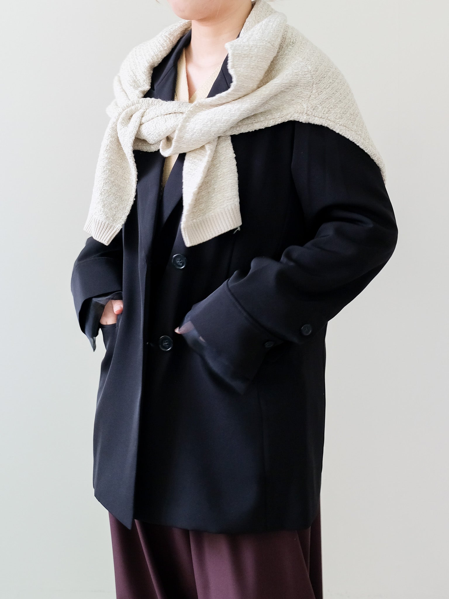 Mixed Yarn Knit Cardigan (455)