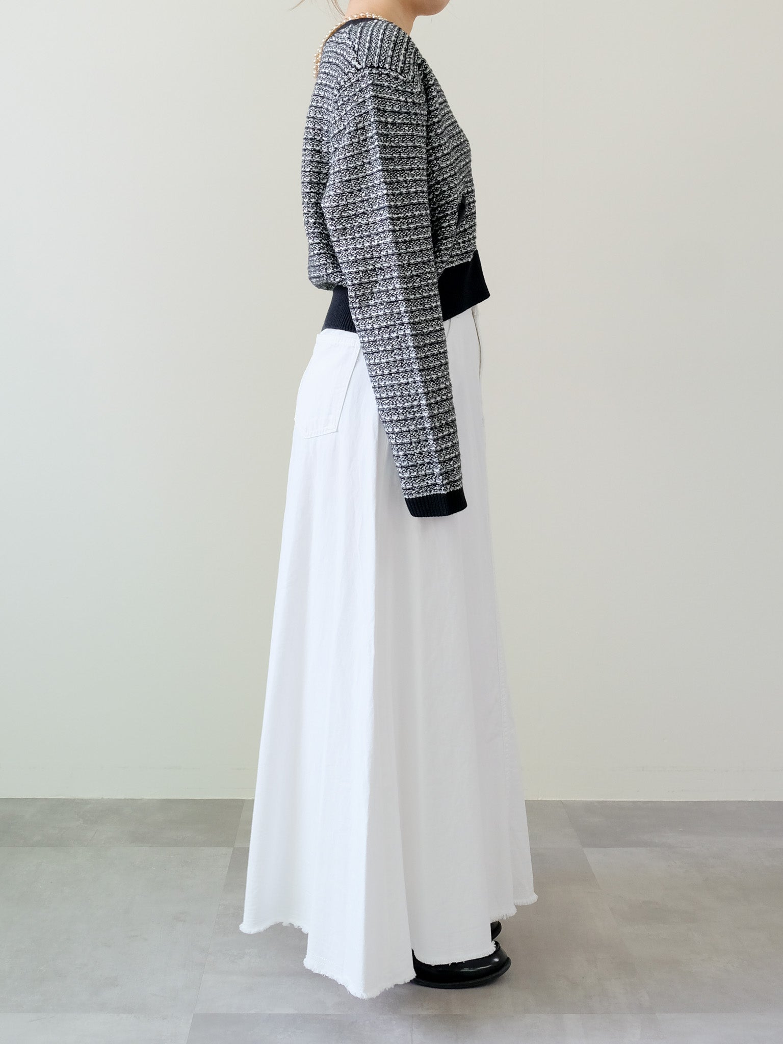 Mixed Yarn Knit Cardigan (455)