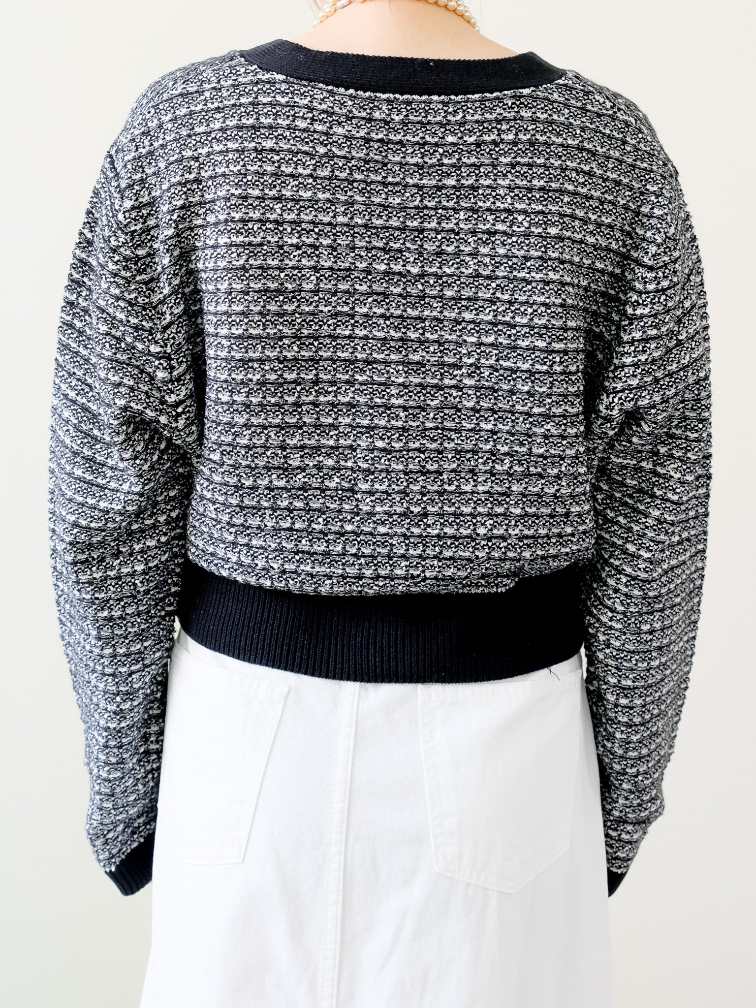 Mixed Yarn Knit Cardigan (455)
