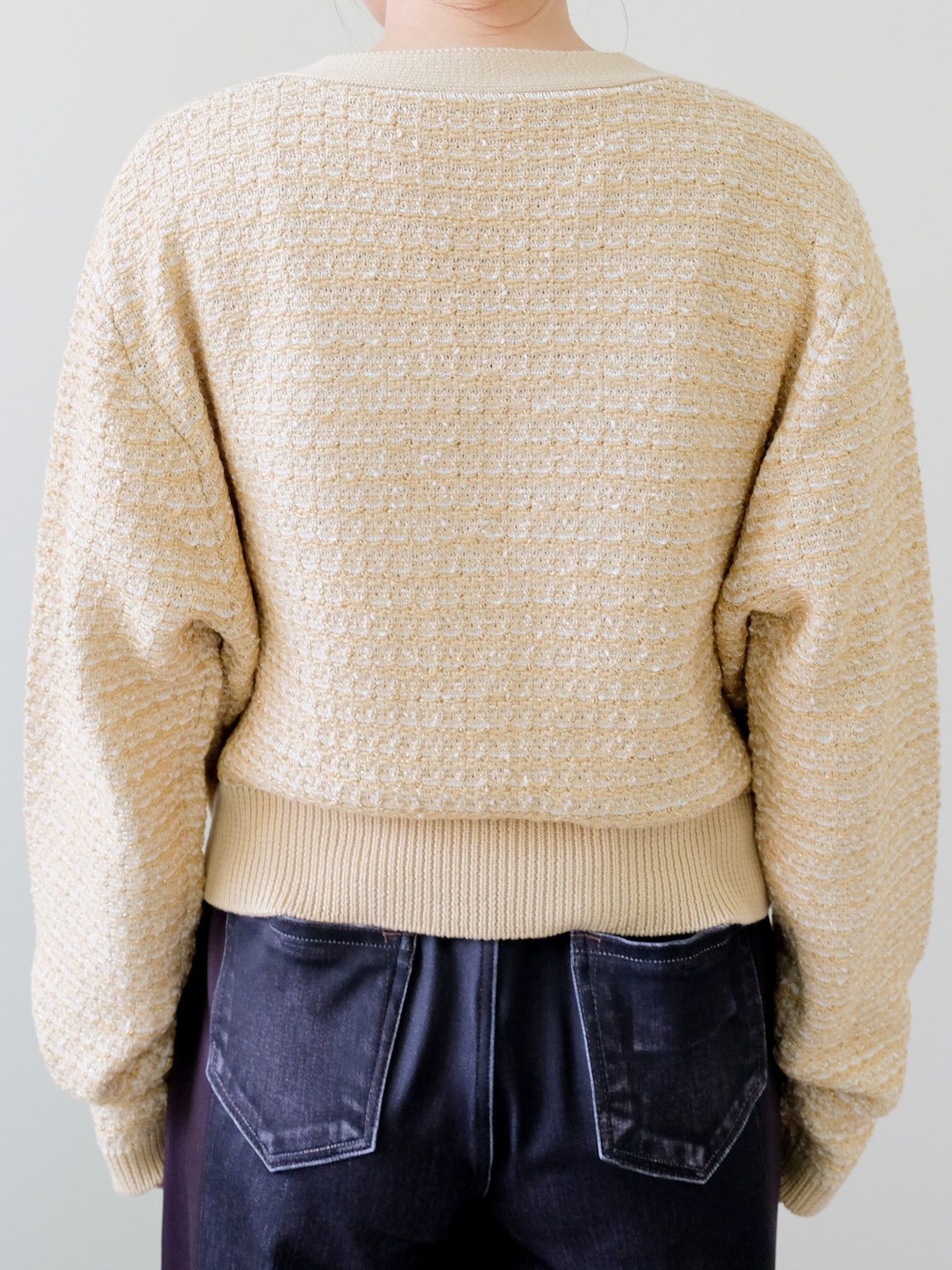 Mixed Yarn Knit Cardigan (455)