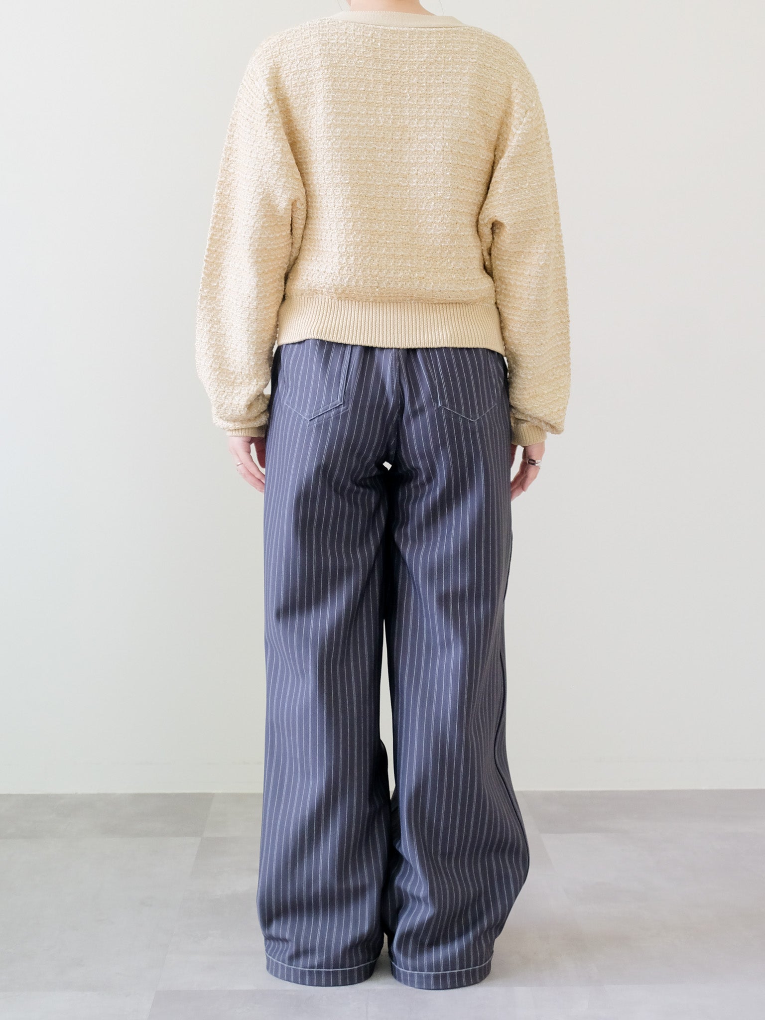 Mixed Yarn Knit Cardigan (455)