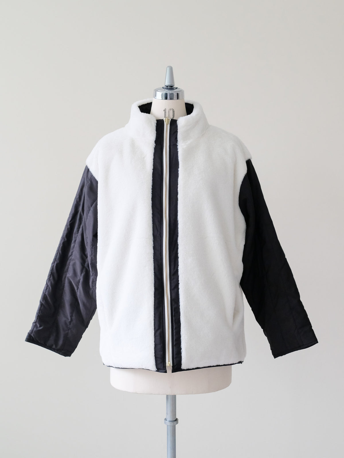 Reversible Boa & Quilted Coat (448)