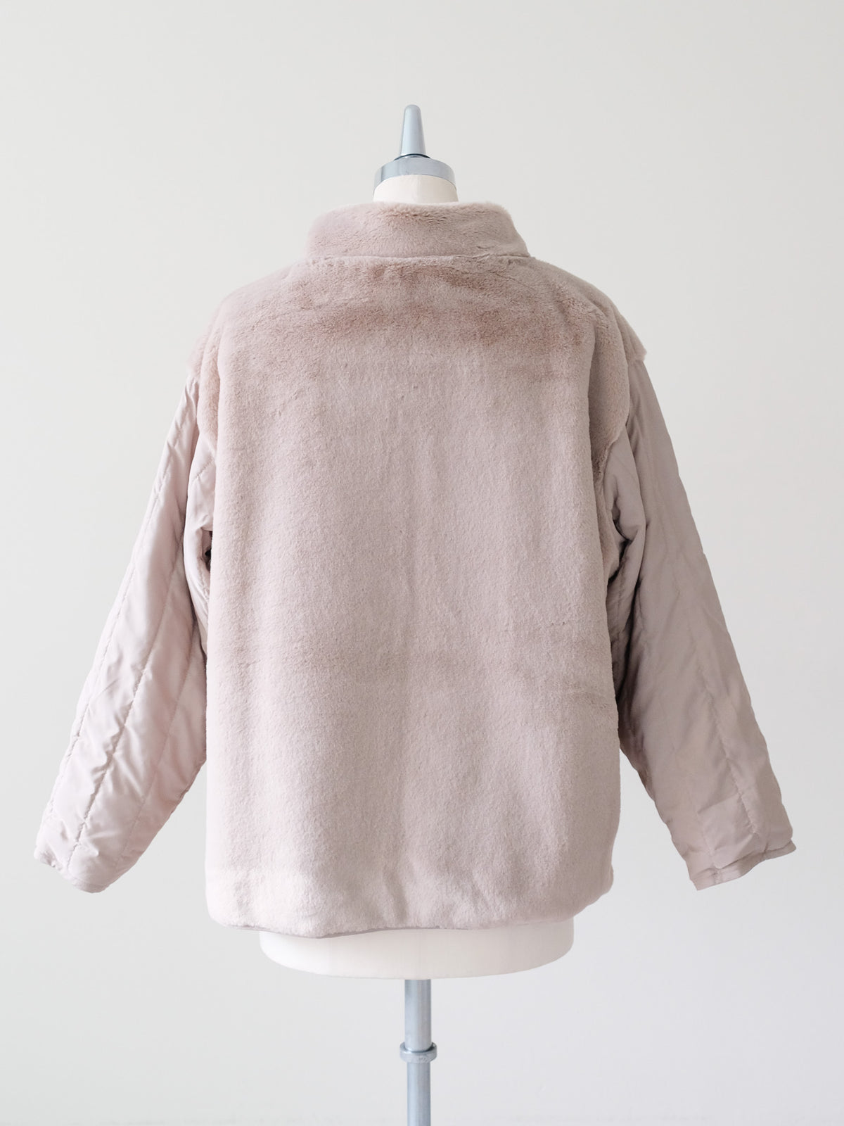 Reversible Boa & Quilted Coat (448)