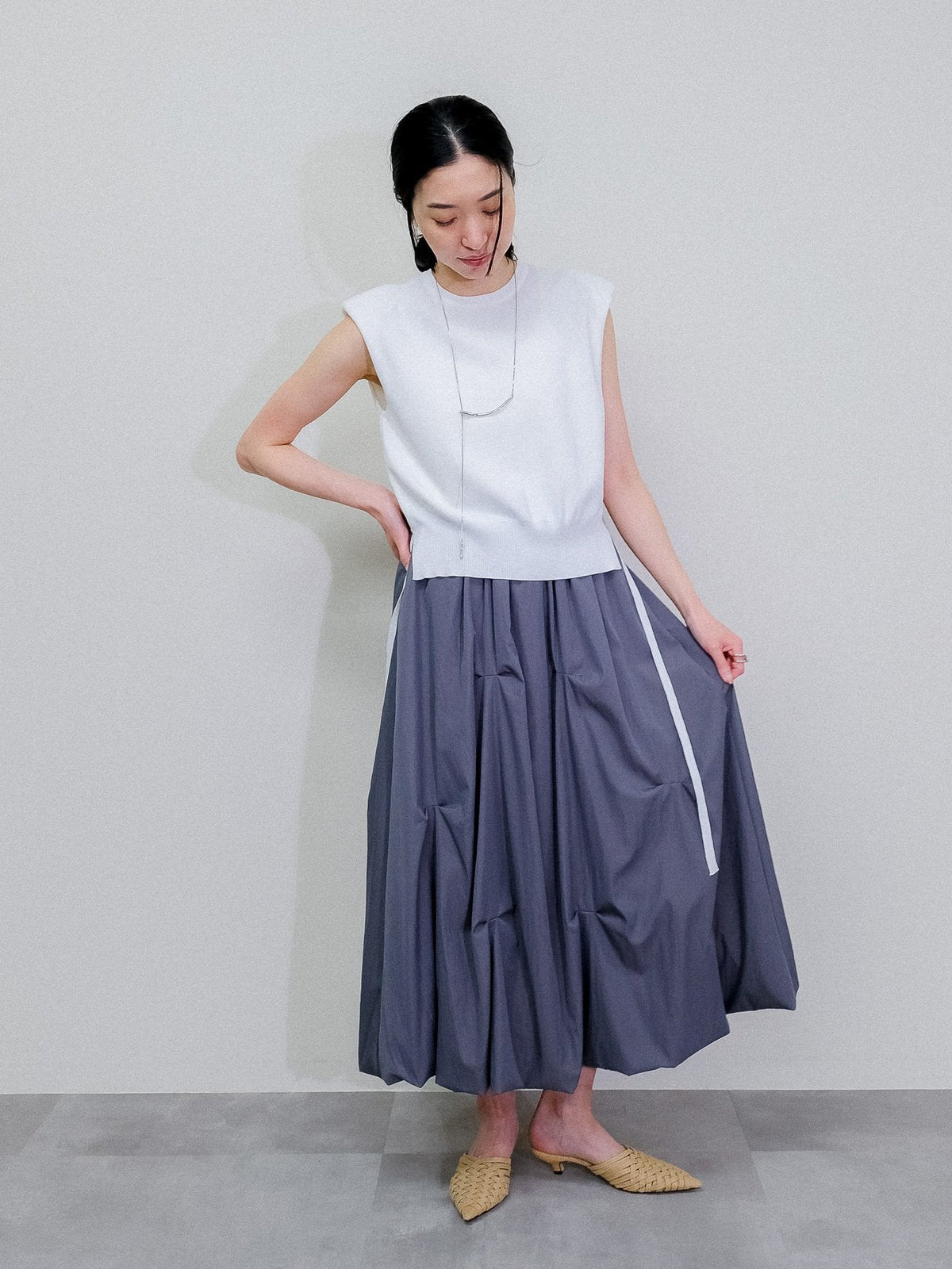 Shoulder Padd Kint Tops