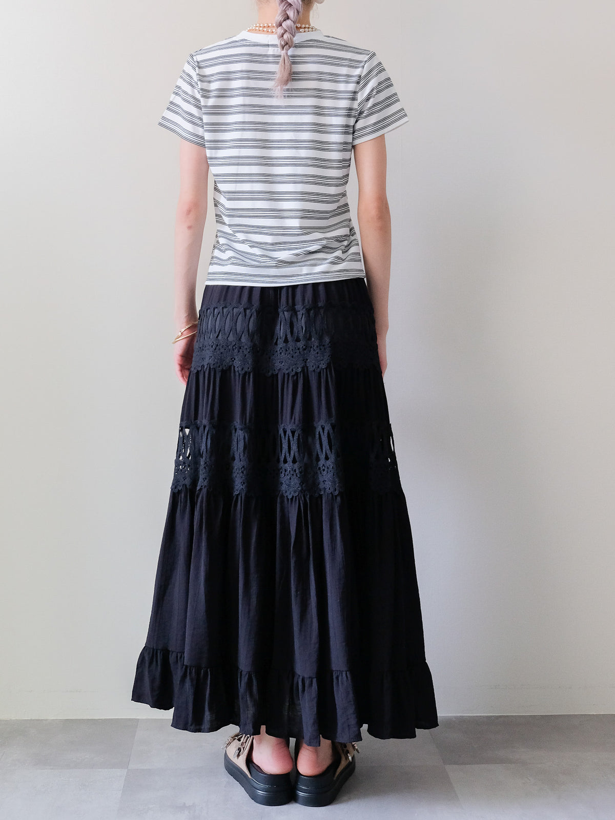 【予約商品】Multi Border Compact T-shirt(マルチボーダーコンパクトTシャツ) (601594)