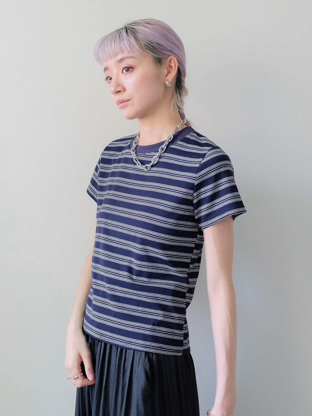 【予約商品】Multi Border Compact T-shirt(マルチボーダーコンパクトTシャツ) (601594)