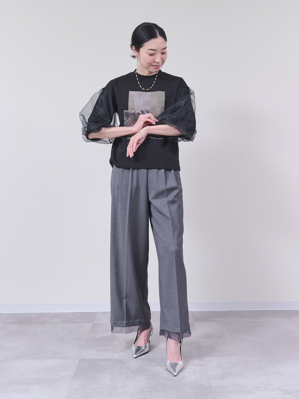 ヘムシアーパンツ　[605521] charcoal