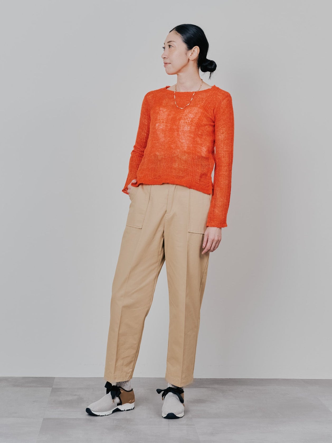 【予約商品】チノベイカーパンツ [605553] camel