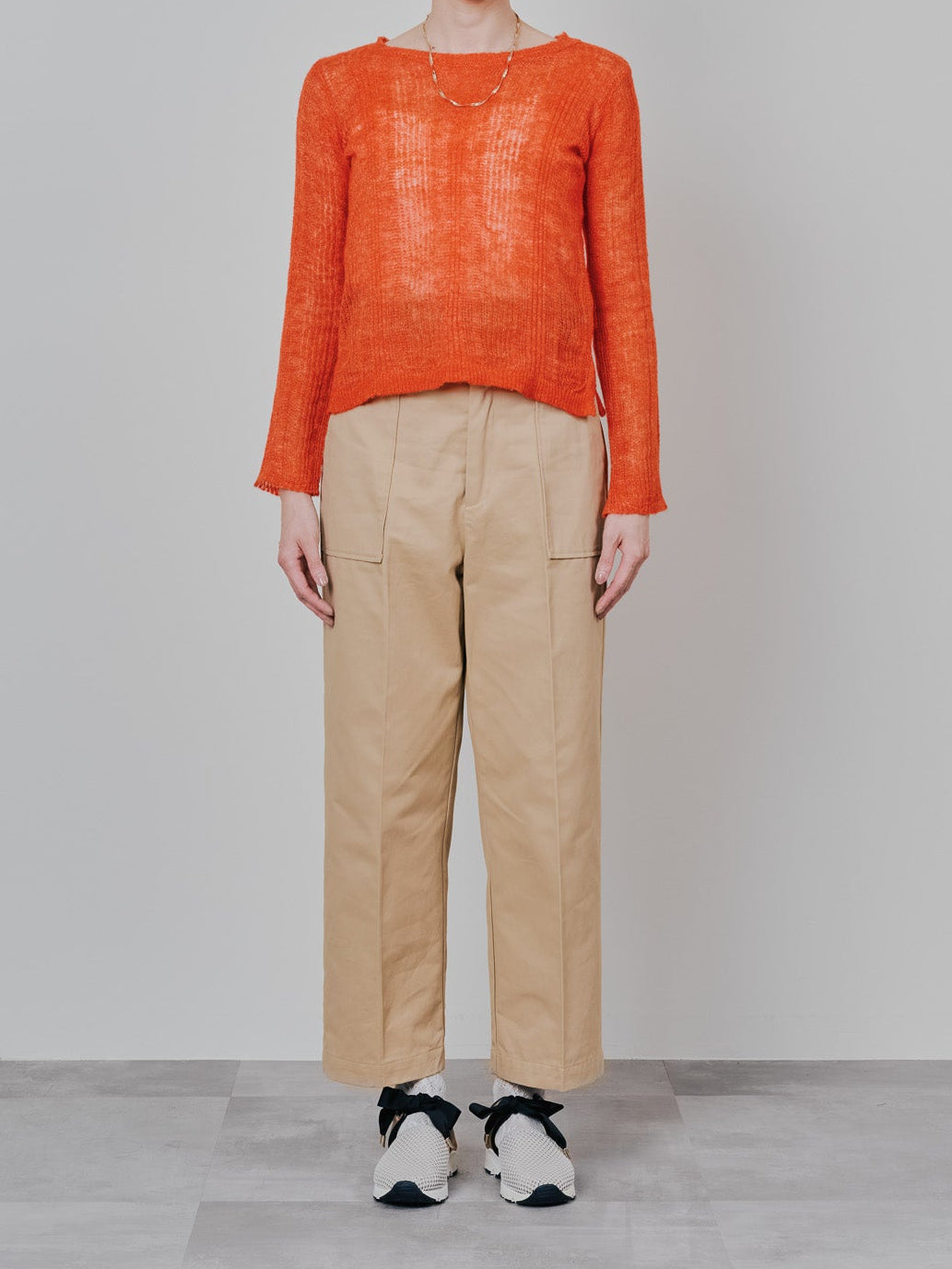 【予約商品】チノベイカーパンツ [605553] camel