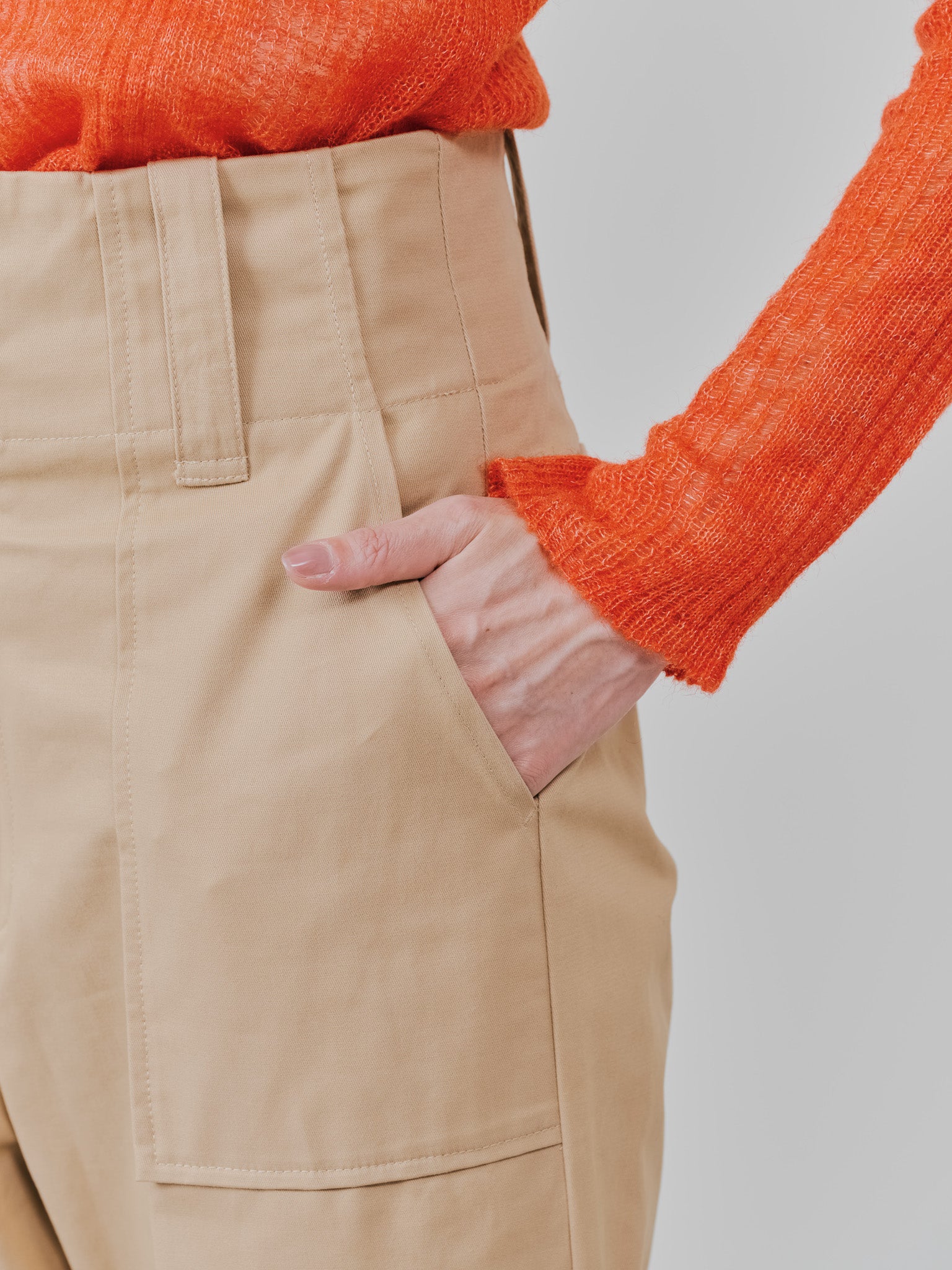 【予約商品】チノベイカーパンツ [605553] camel