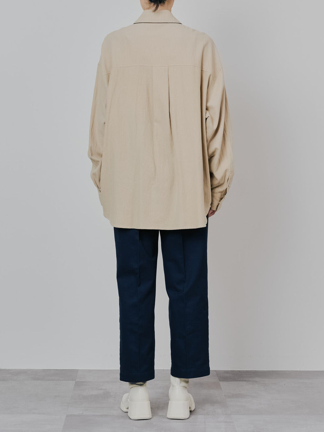バタフライカラーウエスタンライクシャツ [601451] beige