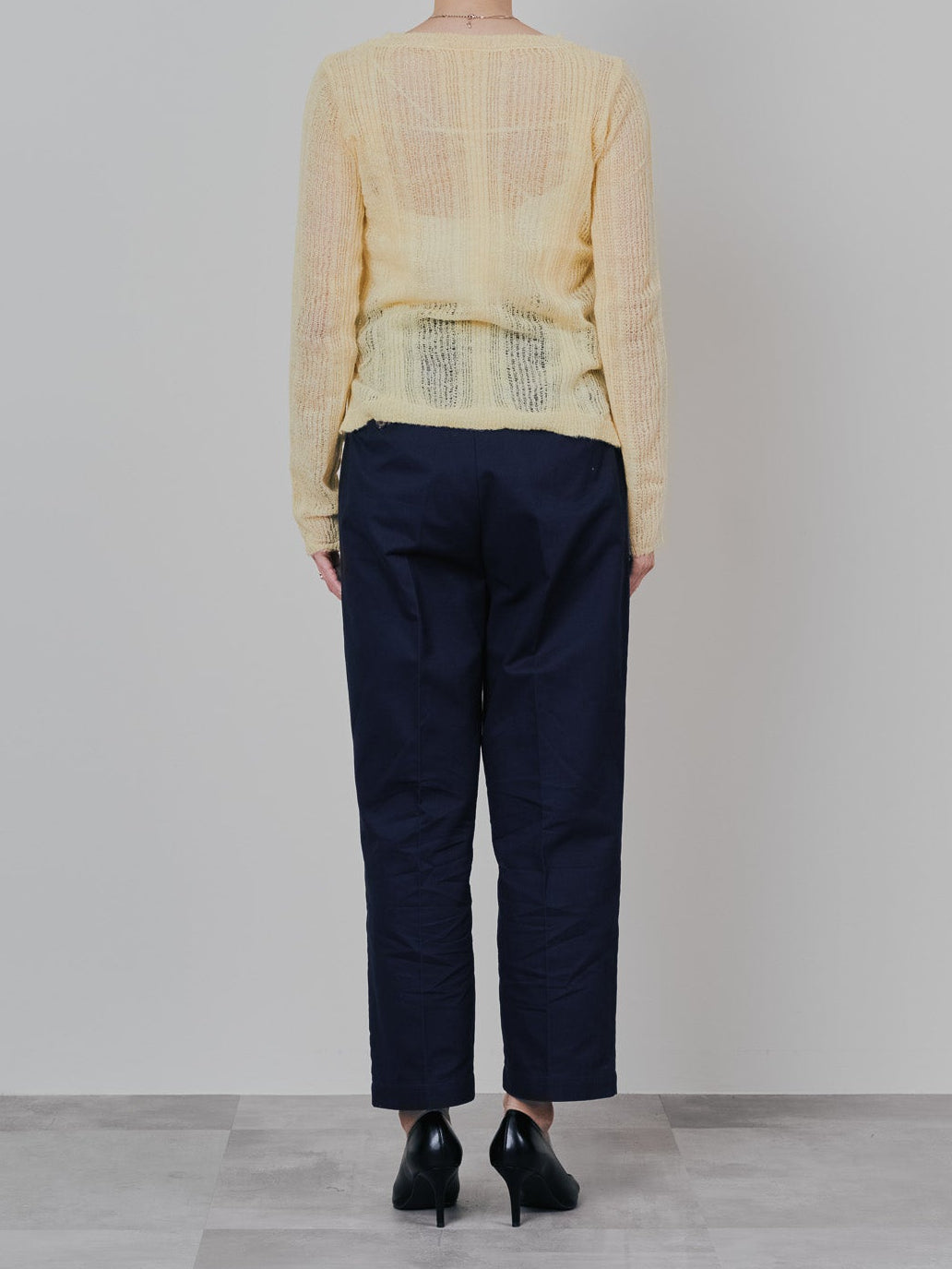 シアーモヘアニットトップス [605530] yellow
