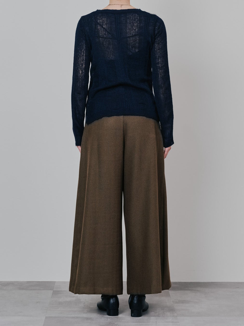 シアーモヘアニットトップス [605530] dark navy
