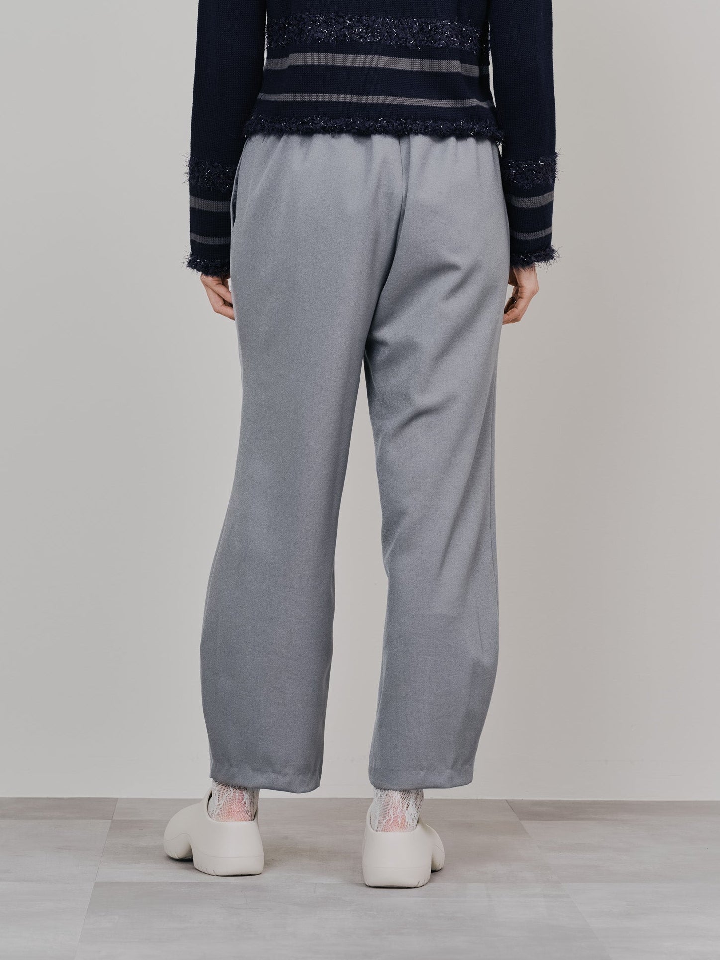 ヘムダーツカーブフォルムパンツ [608329] grey
