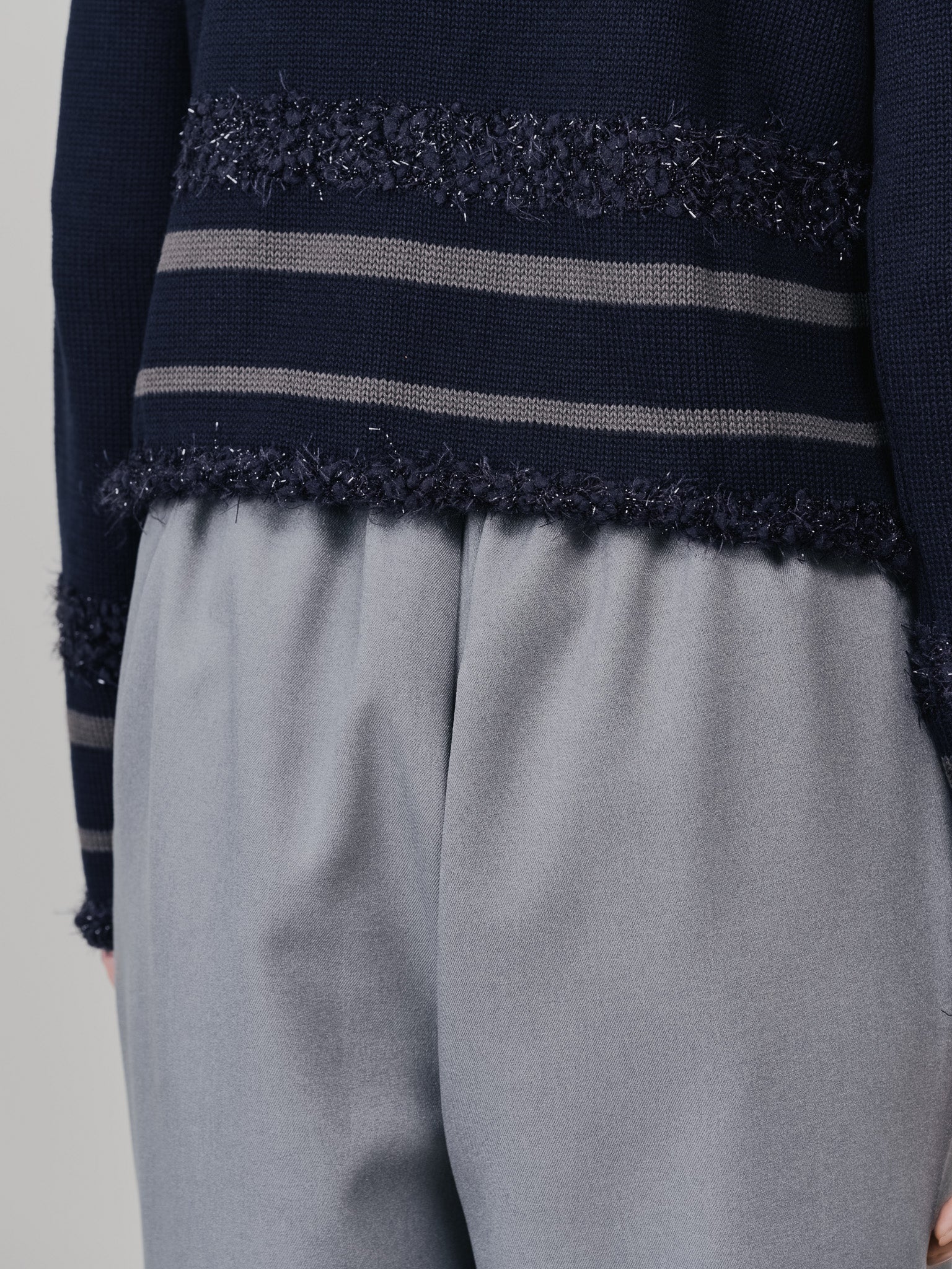 ヘムダーツカーブフォルムパンツ [608329] grey