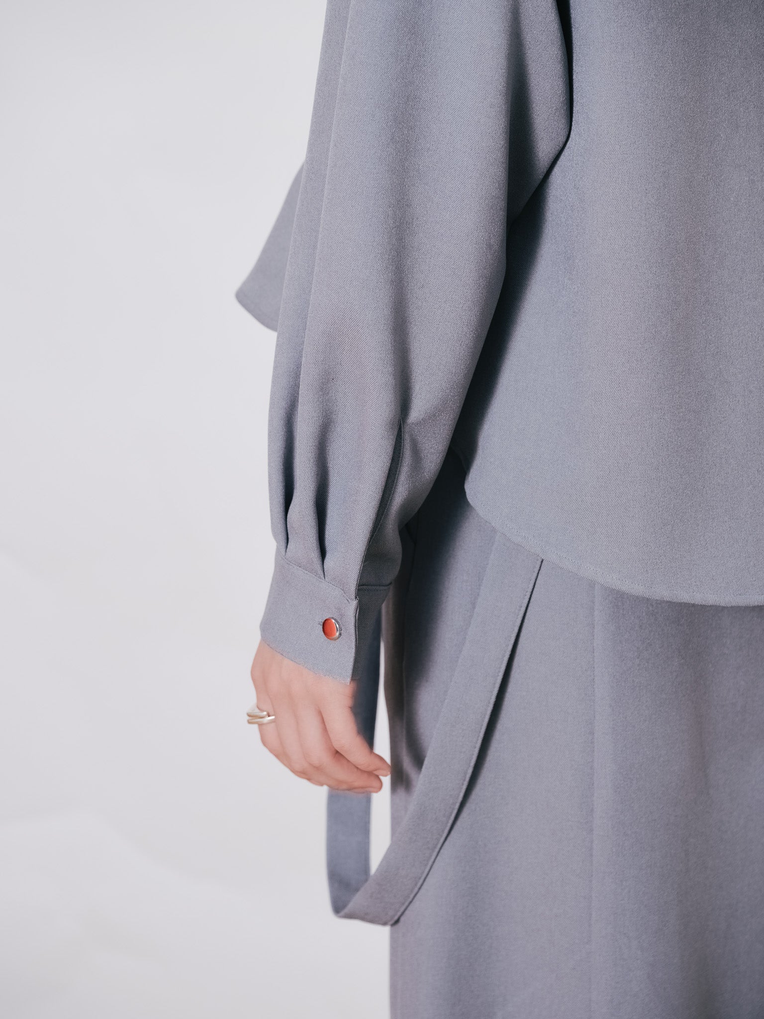 サスペンダー付ソフトAラインスカート [608328] grey