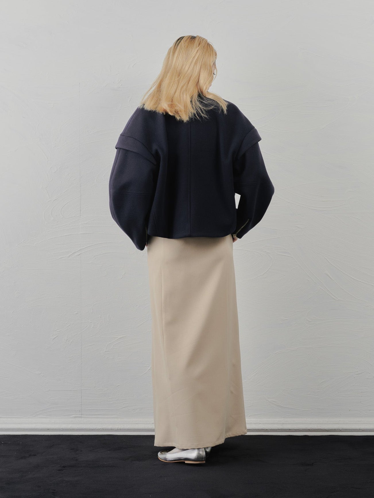 サスペンダー付ソフトAラインスカート [608328] light beige