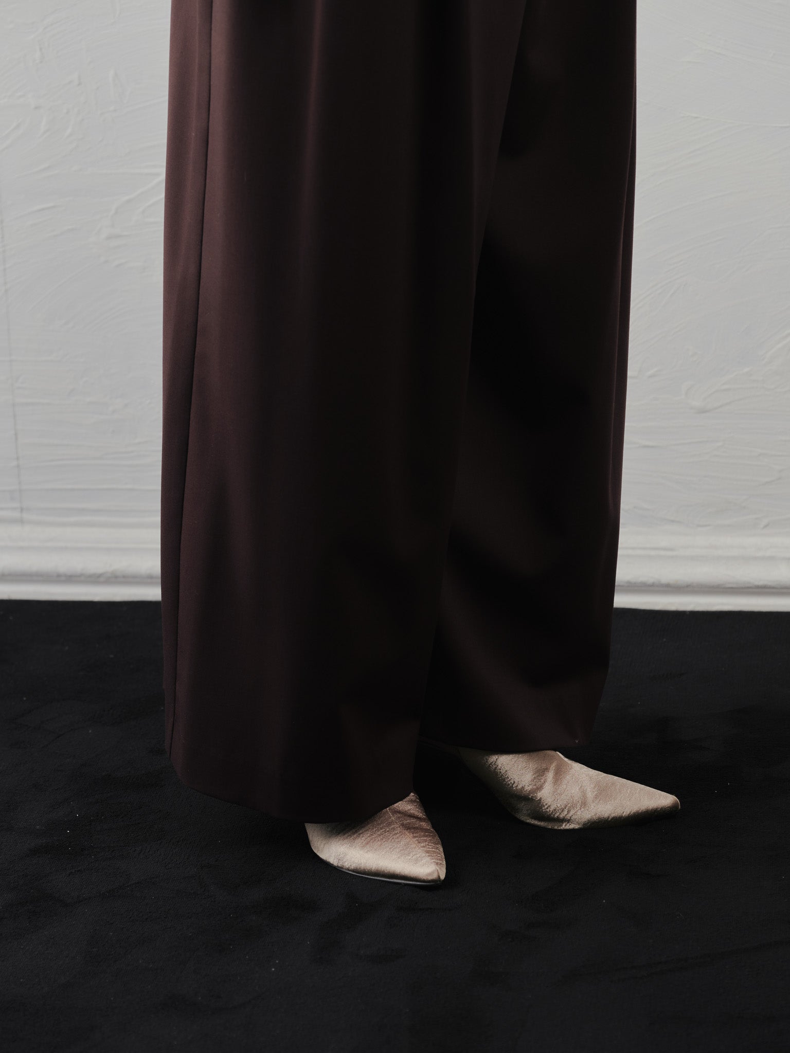 ベロアサスペンダー付パンツ [603332] brown