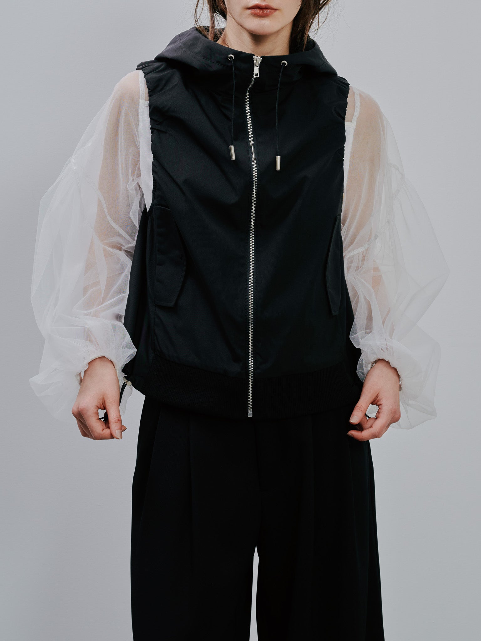 Hoodie Vest [603361] black(99)