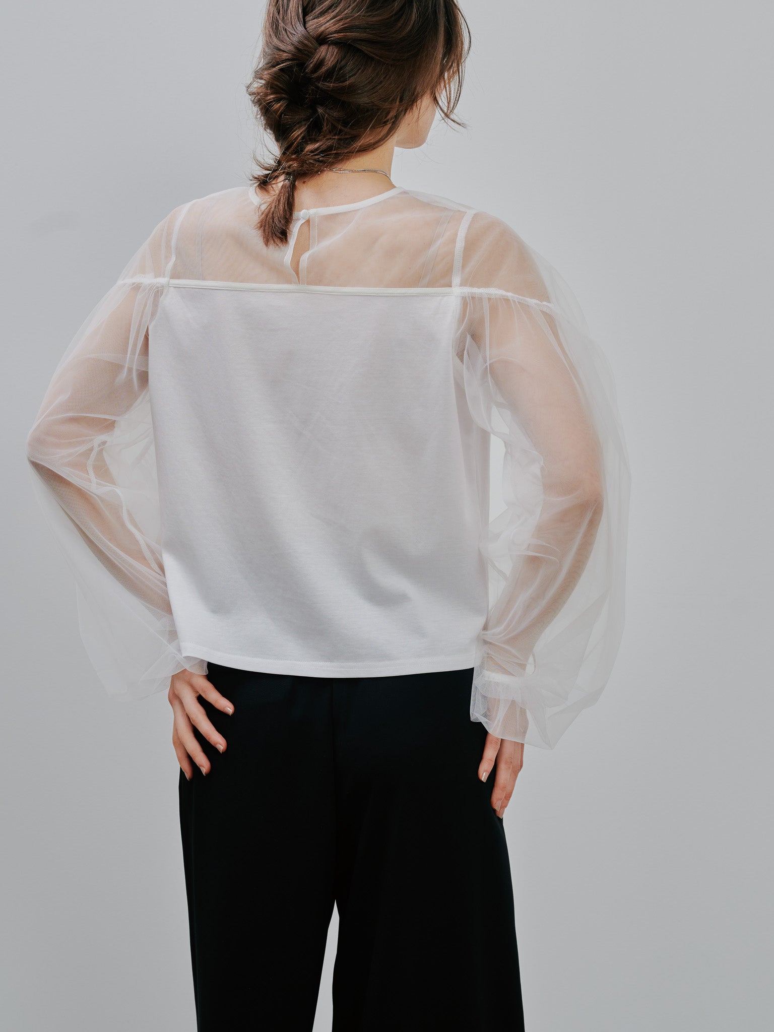 Tulle Tops[603360]off white(01)