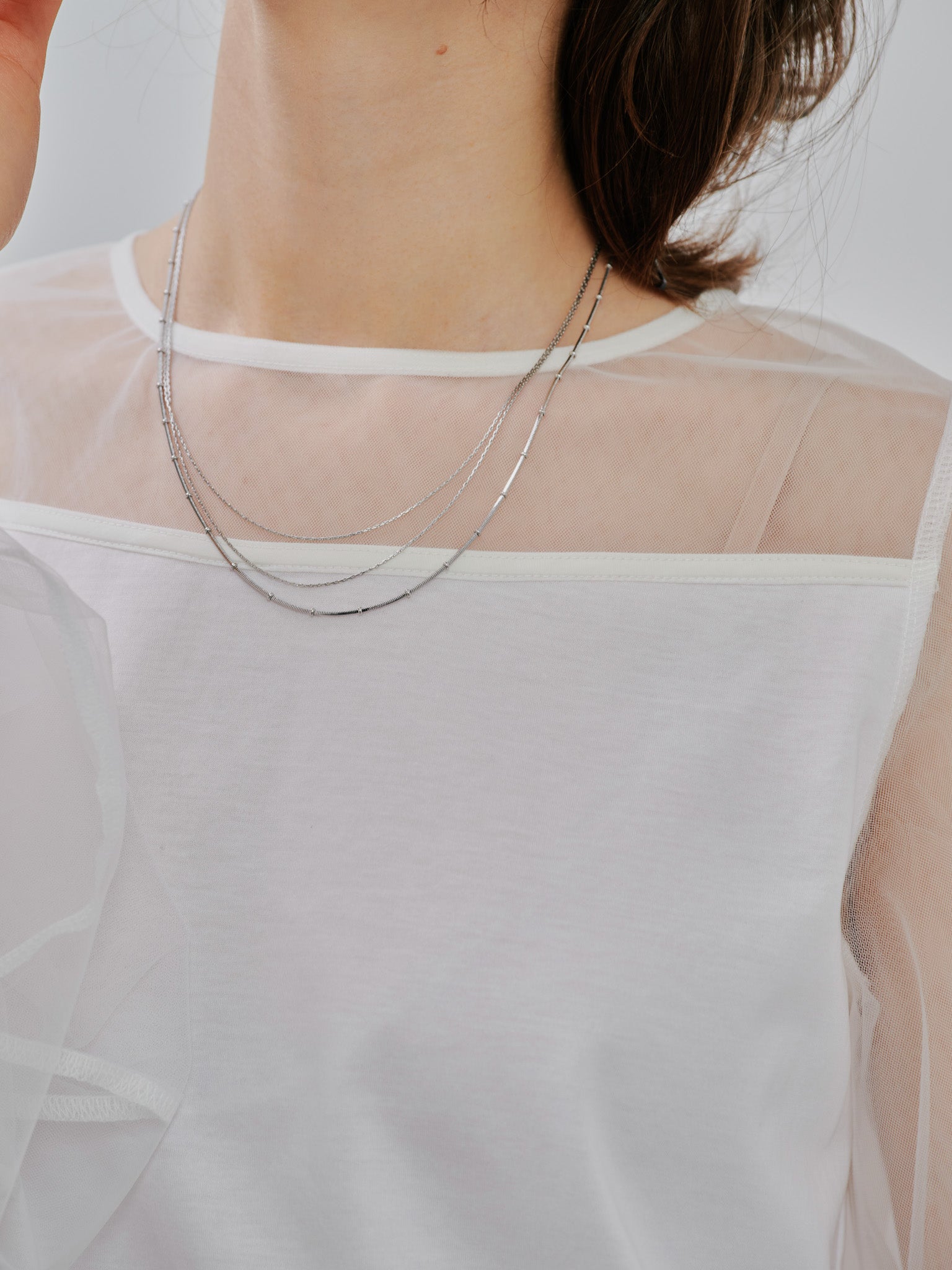 Tulle Tops[603360]off white(01)