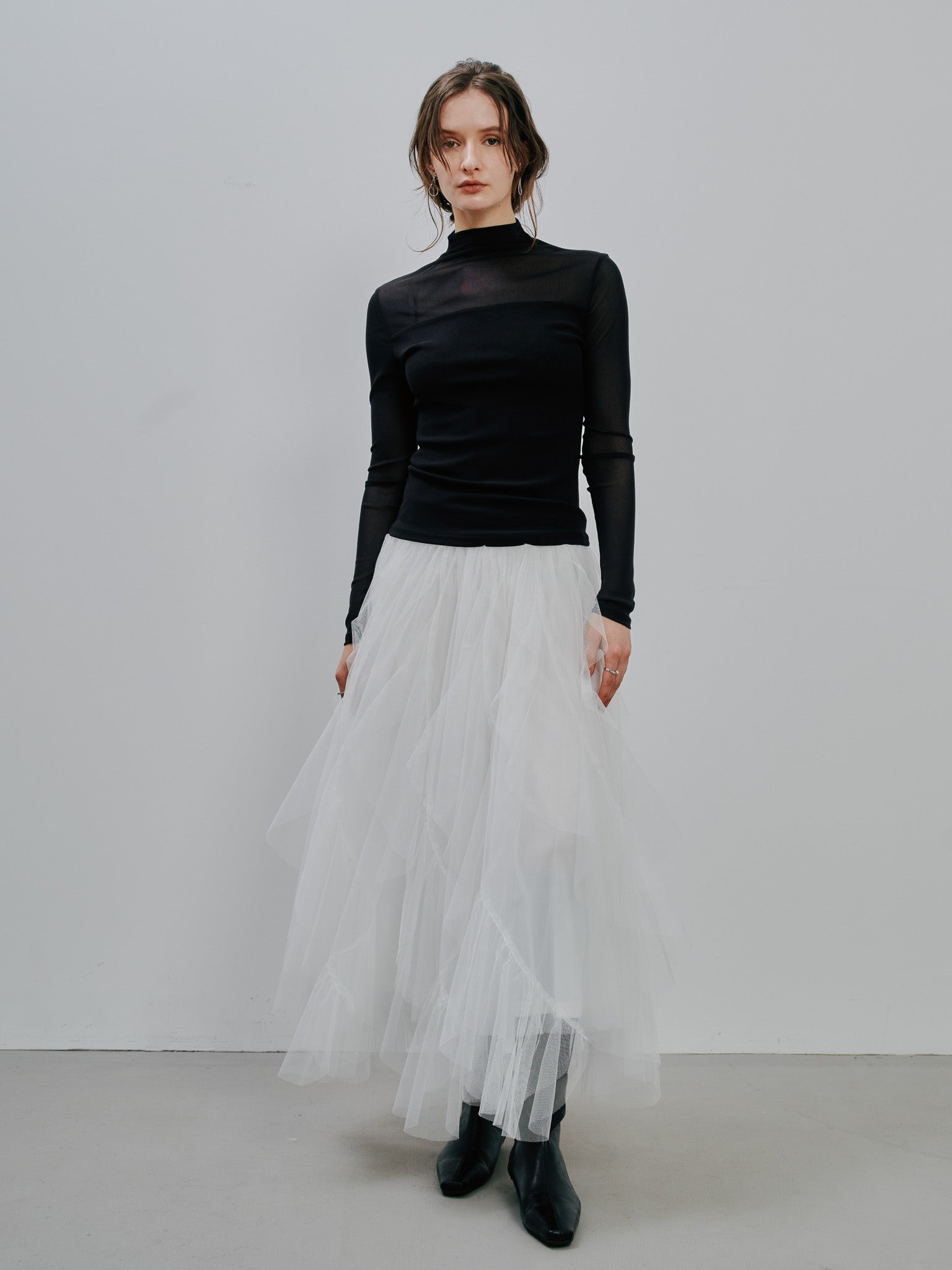 Tulle Frill Skirt [603346]off(01)