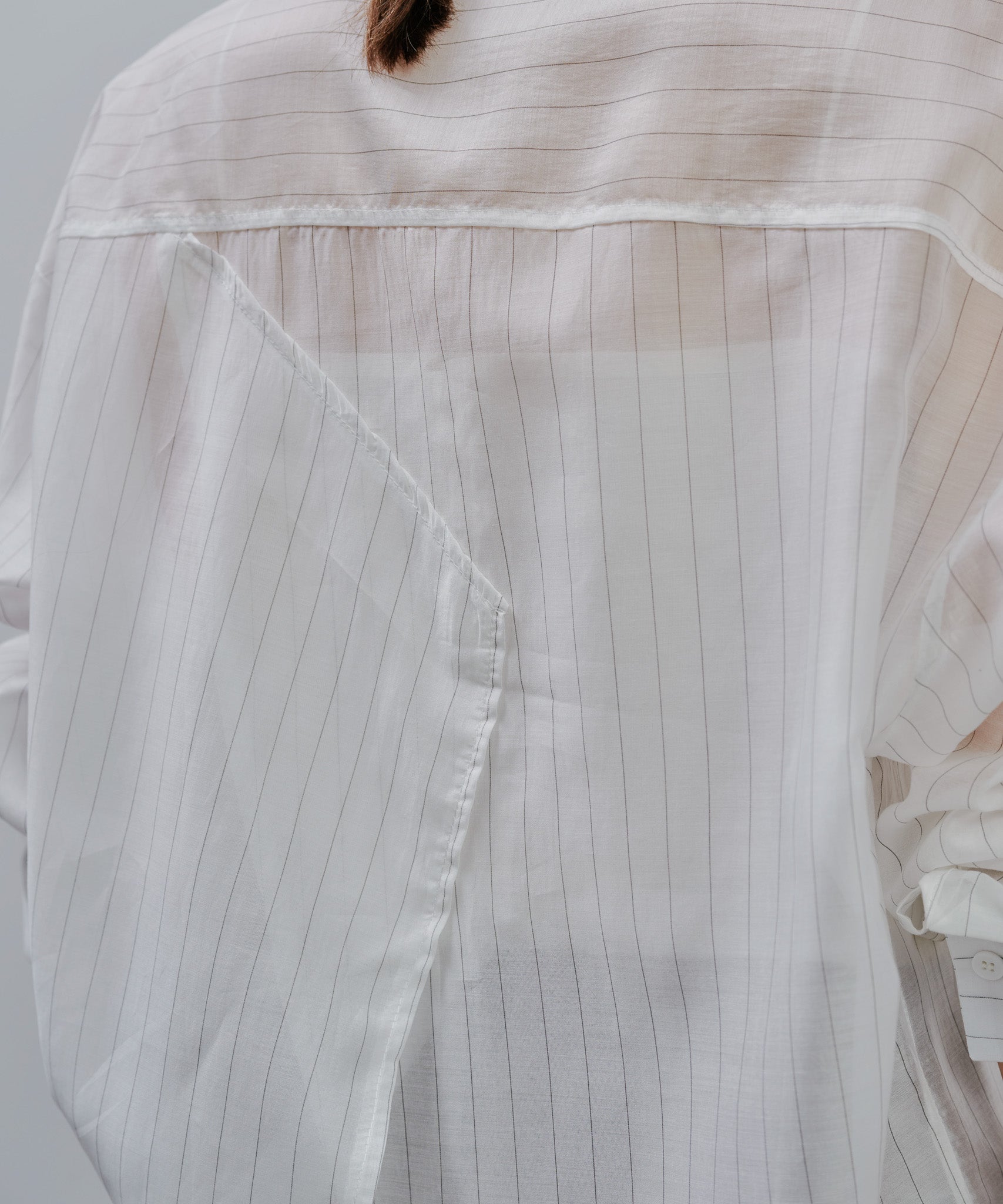 Stripe Sheer Shirt [603370] off(01)