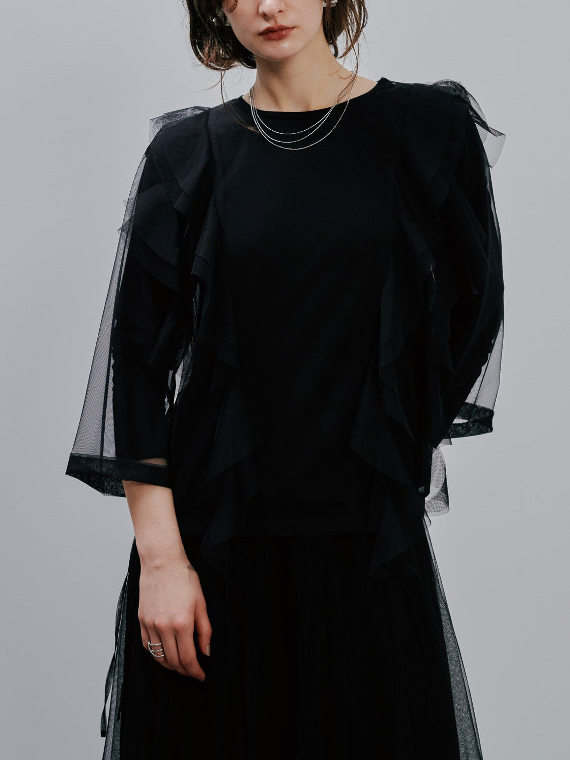 Tulle Tops [603344] black(99)