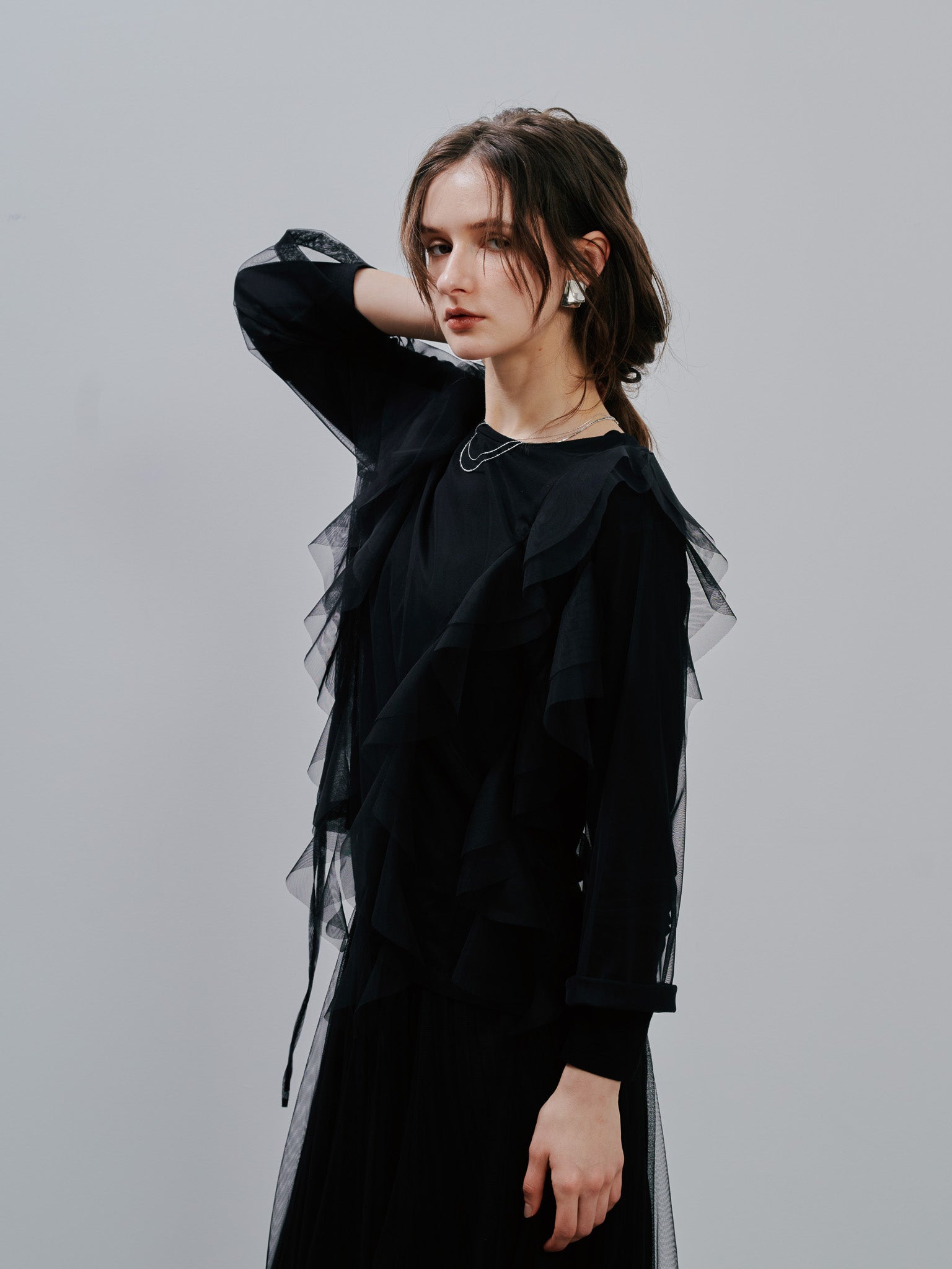 Tulle Tops [603344] black(99)