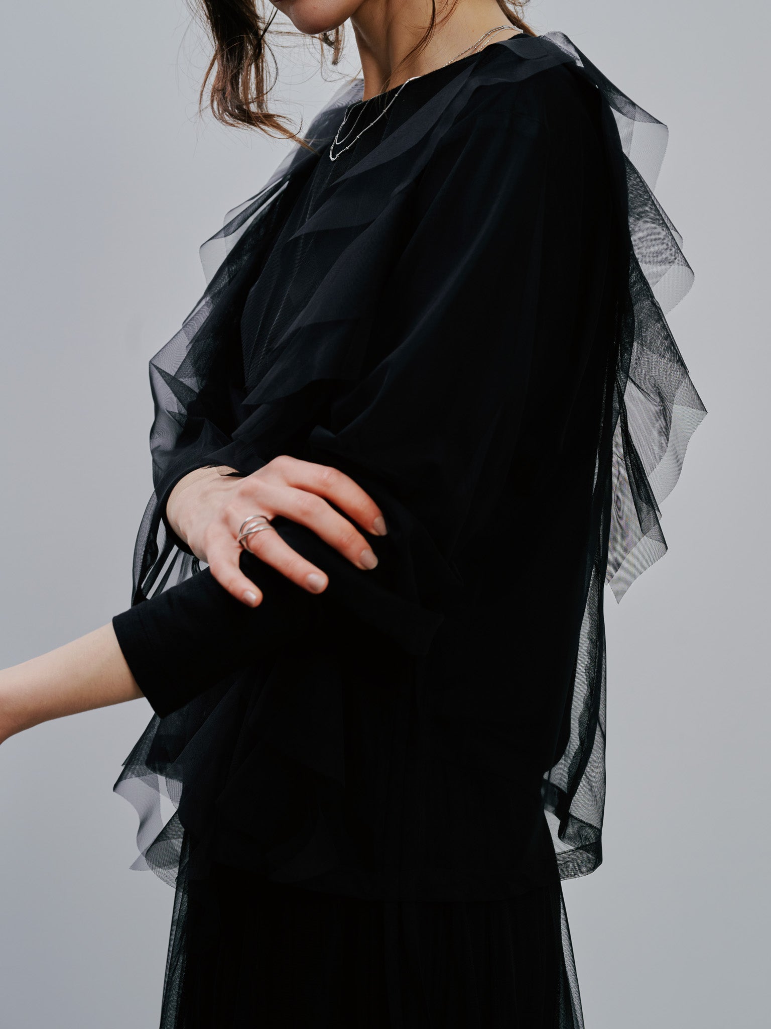 Tulle Tops [603344] black(99)