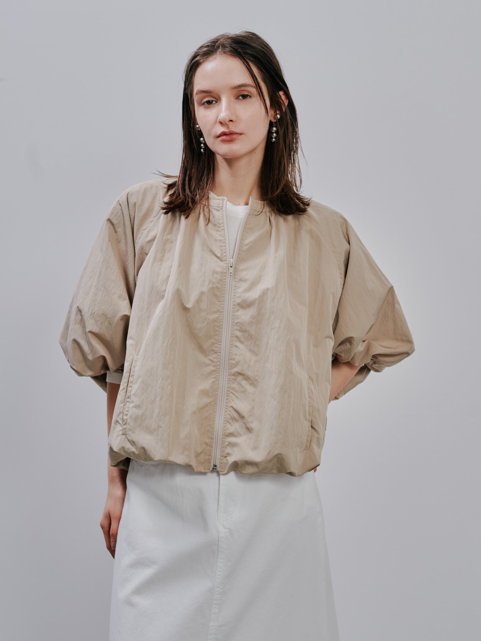 Balloon Blouson [603354] beige(05)