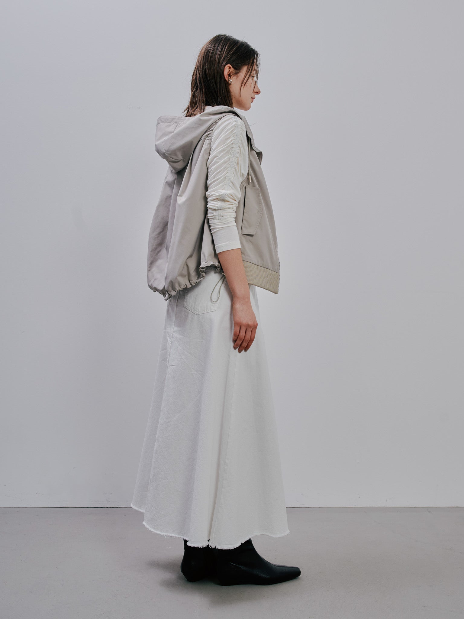 Hoodie Vest [603361] beige(05)