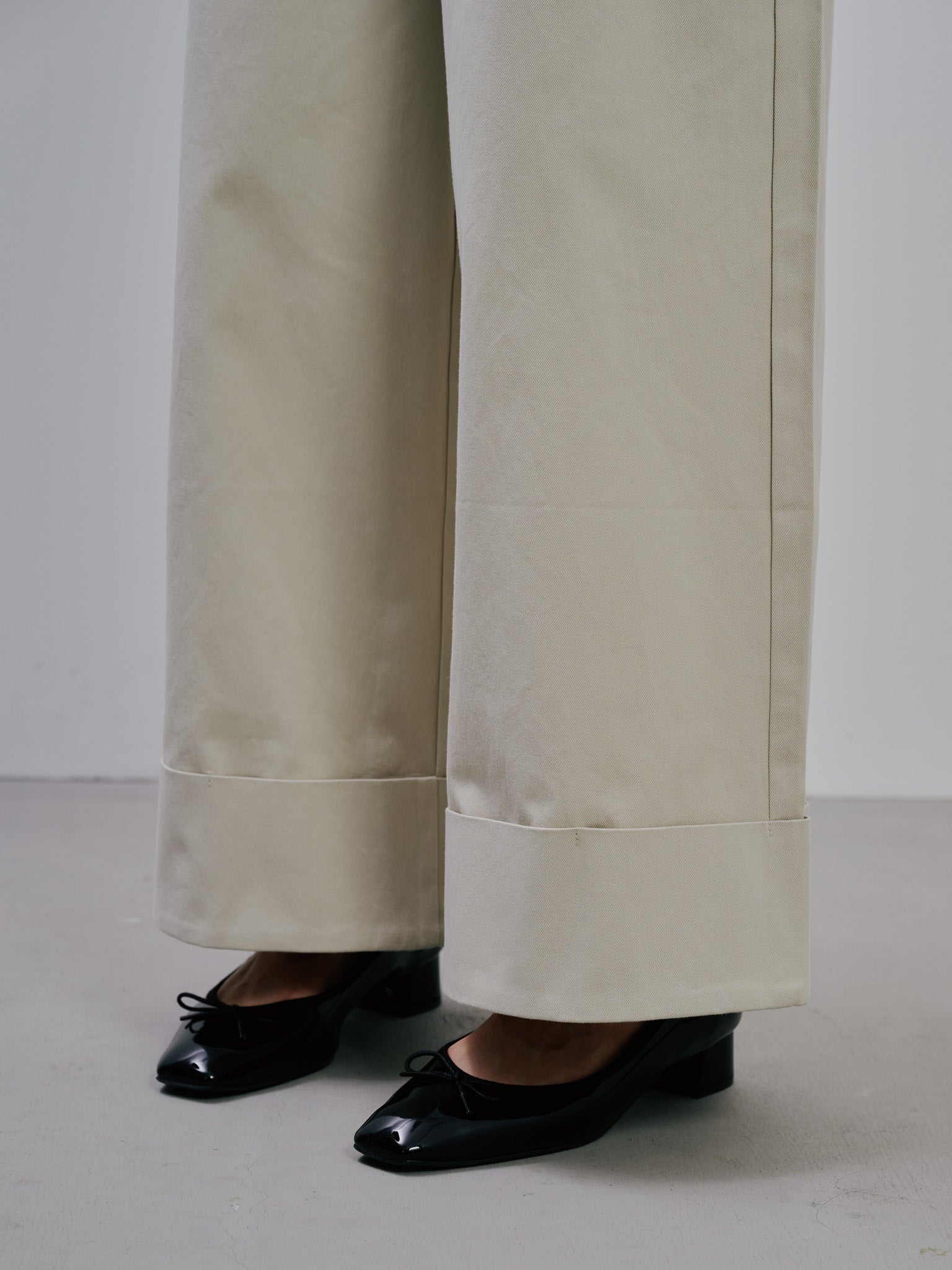 Chino Wide Pants [603385]Ivory(76)