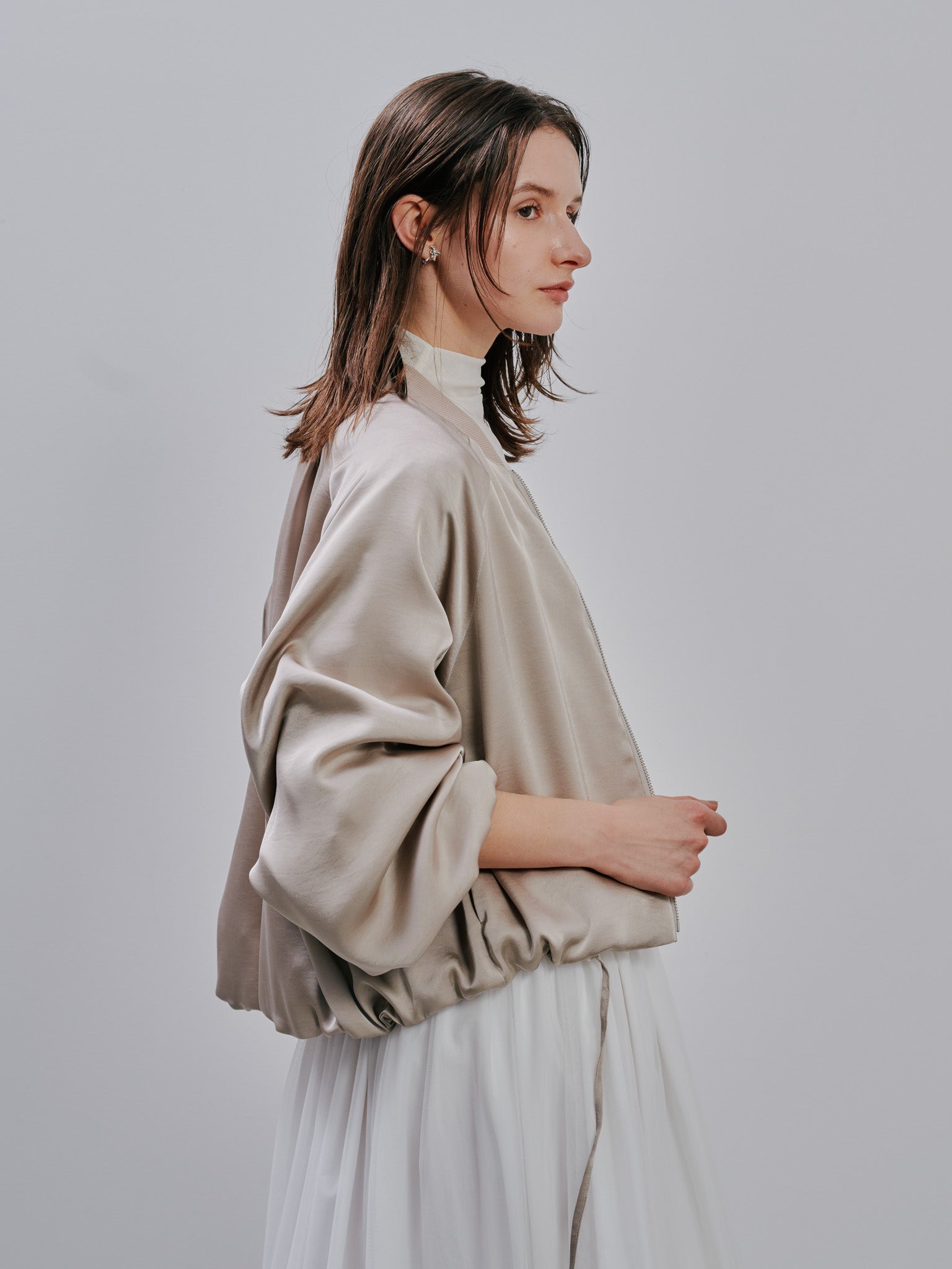 Zip Blouson[603342]light beige(03)