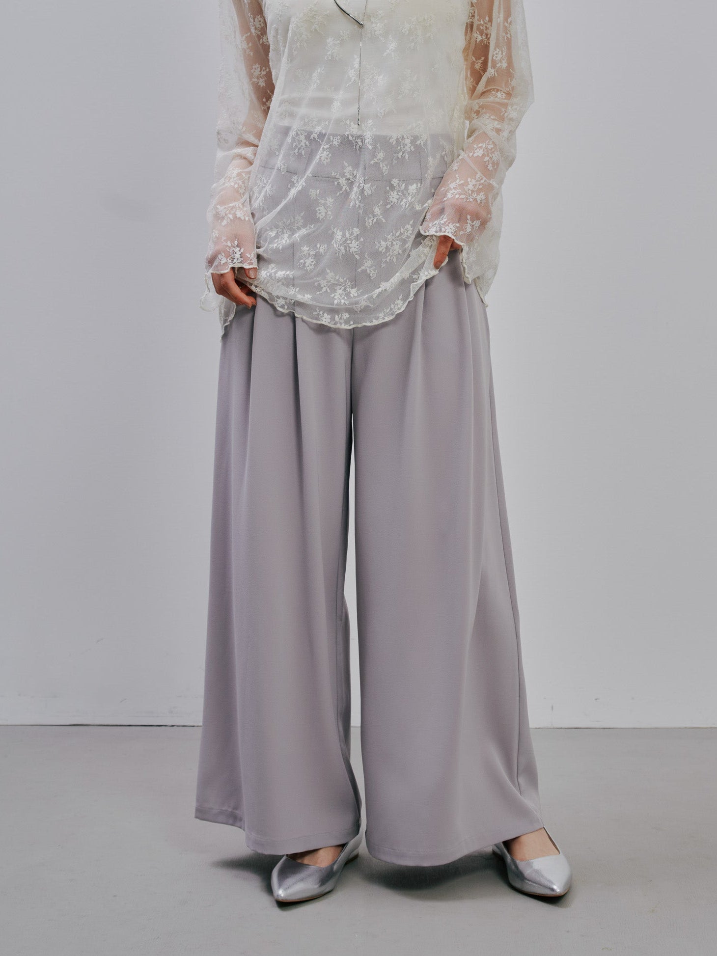 Tuck Pants [603356] light grey(70)
