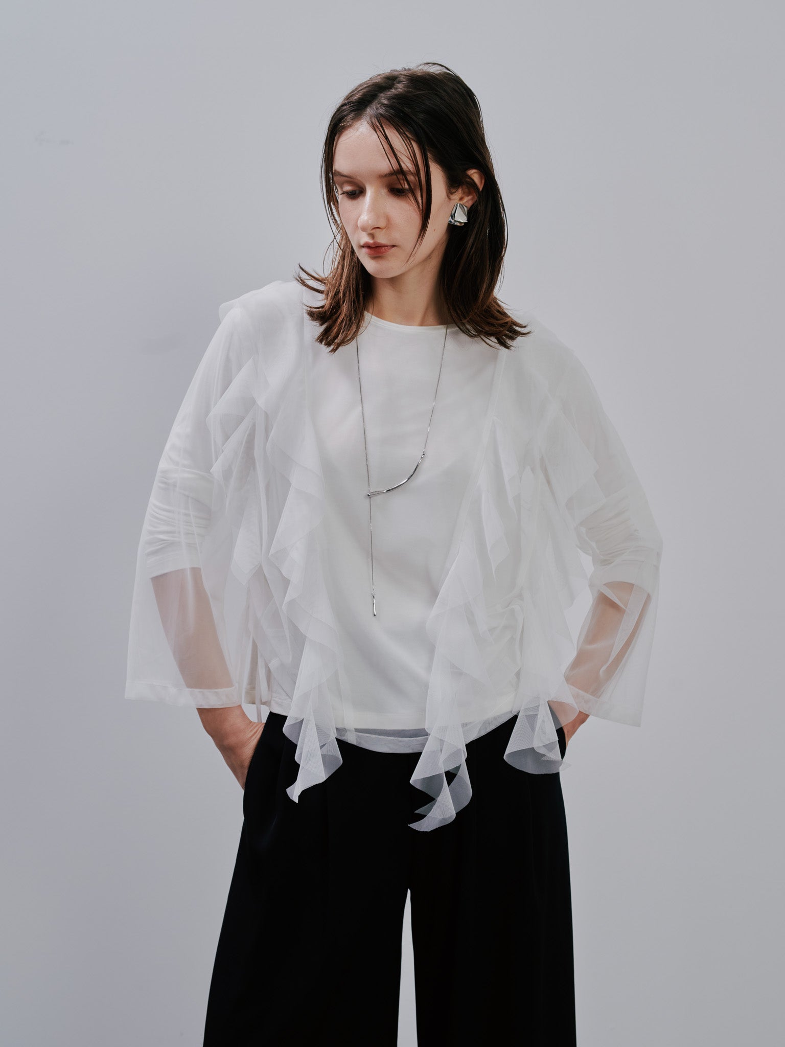 Tulle Tops [603344] off(01)