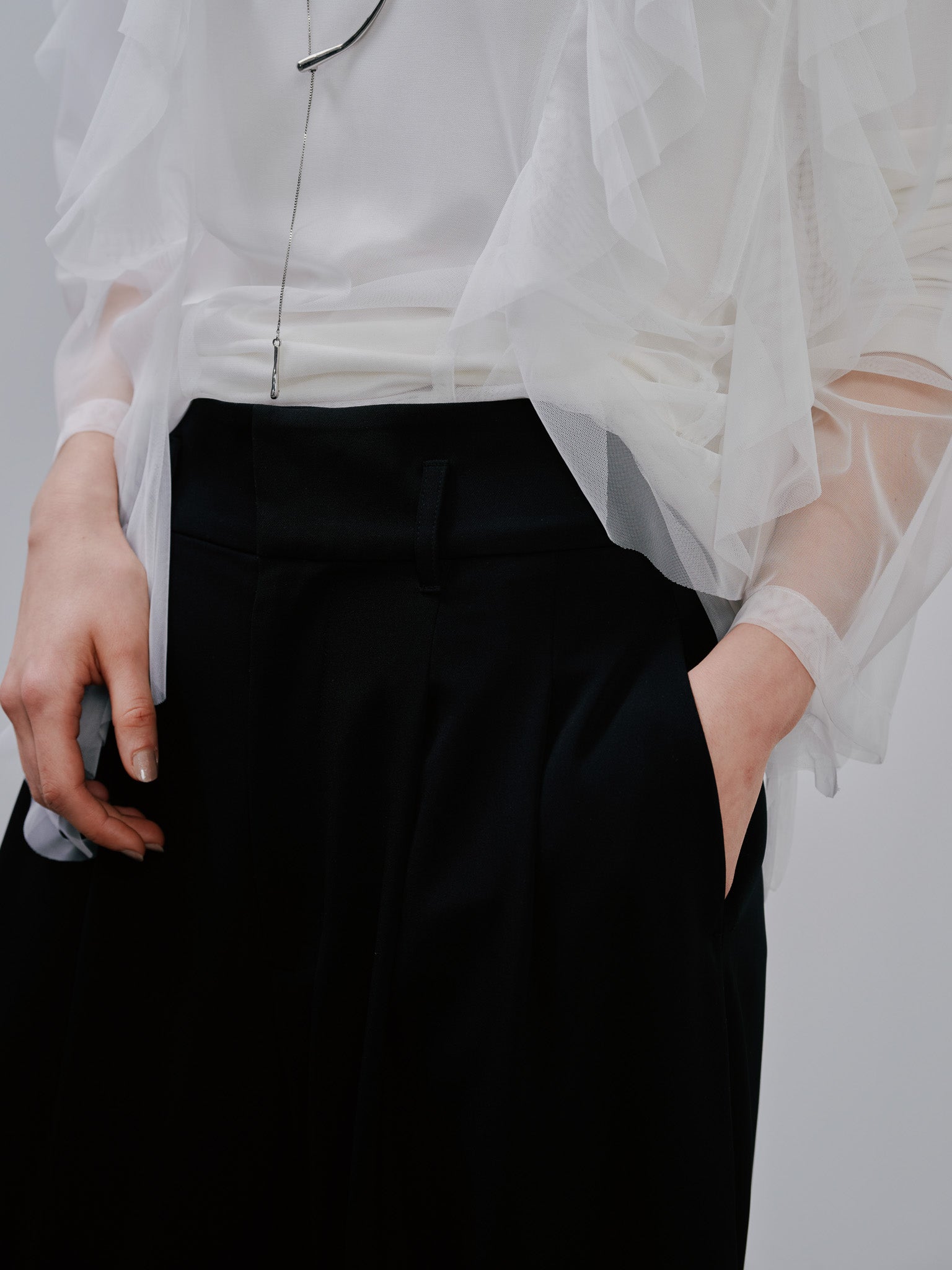 Tuck Pants [603356] black(99)