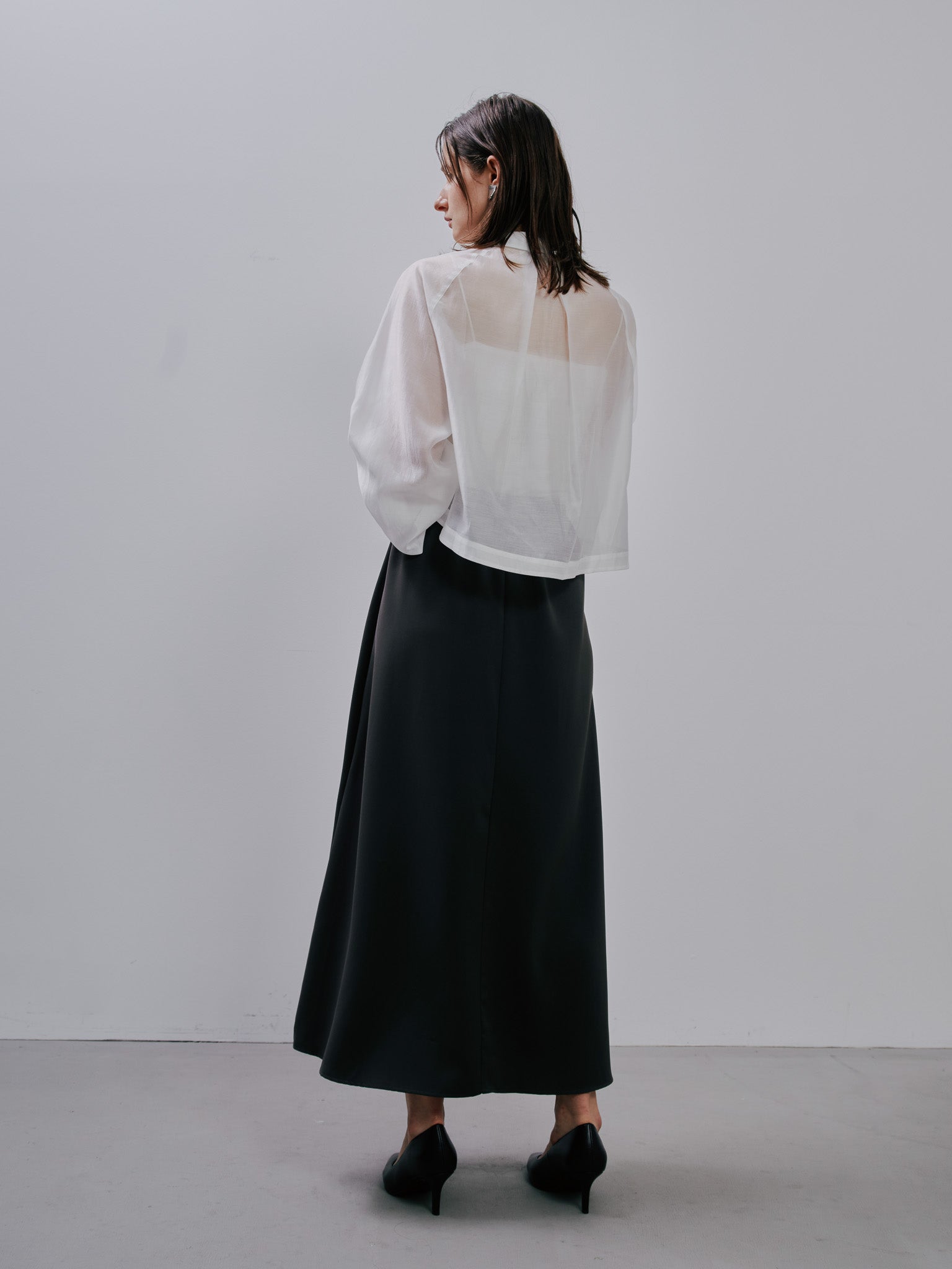 Flare Skirt [603376]charcoal(79)