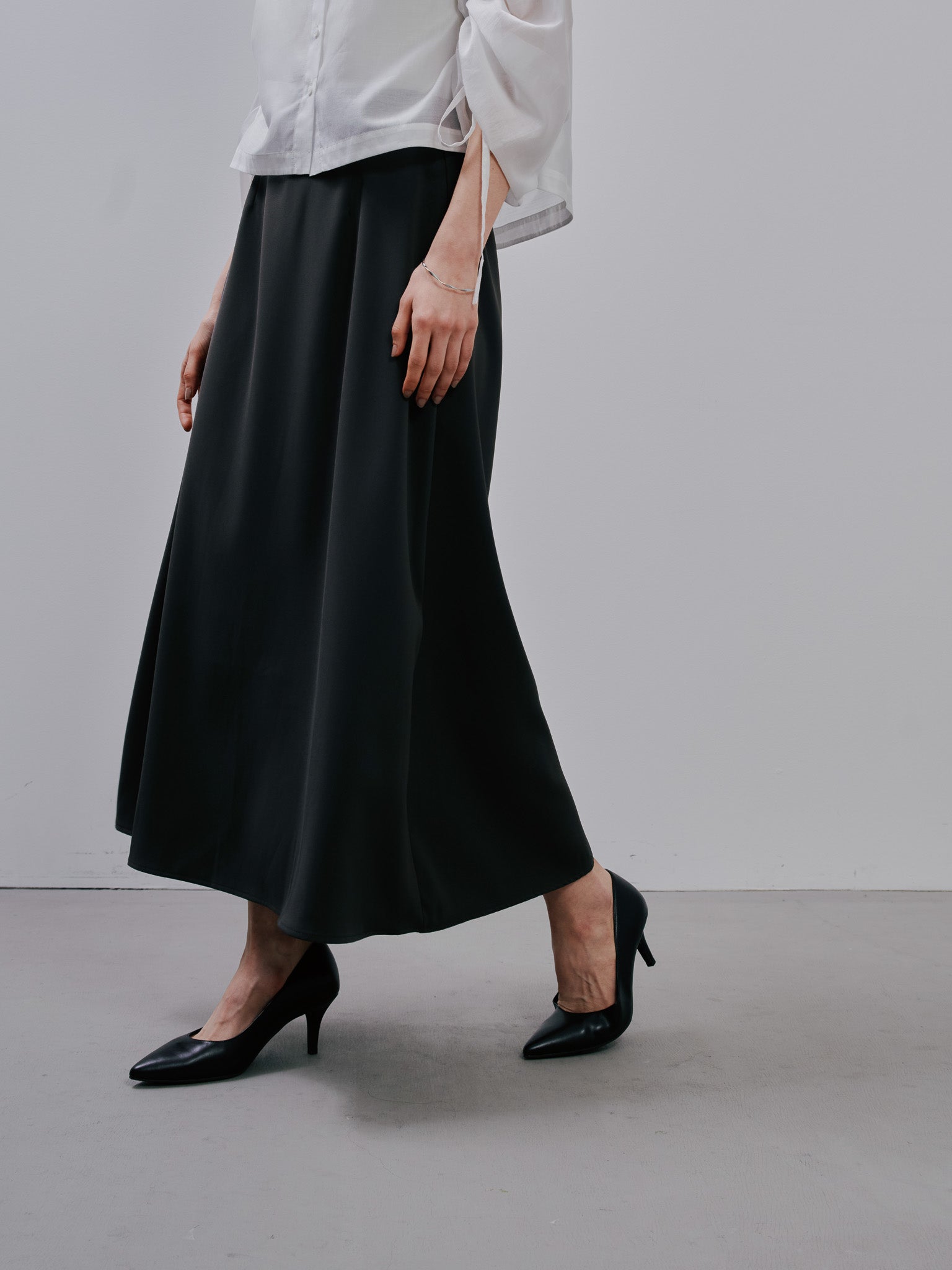 Flare Skirt [603376]charcoal(79)