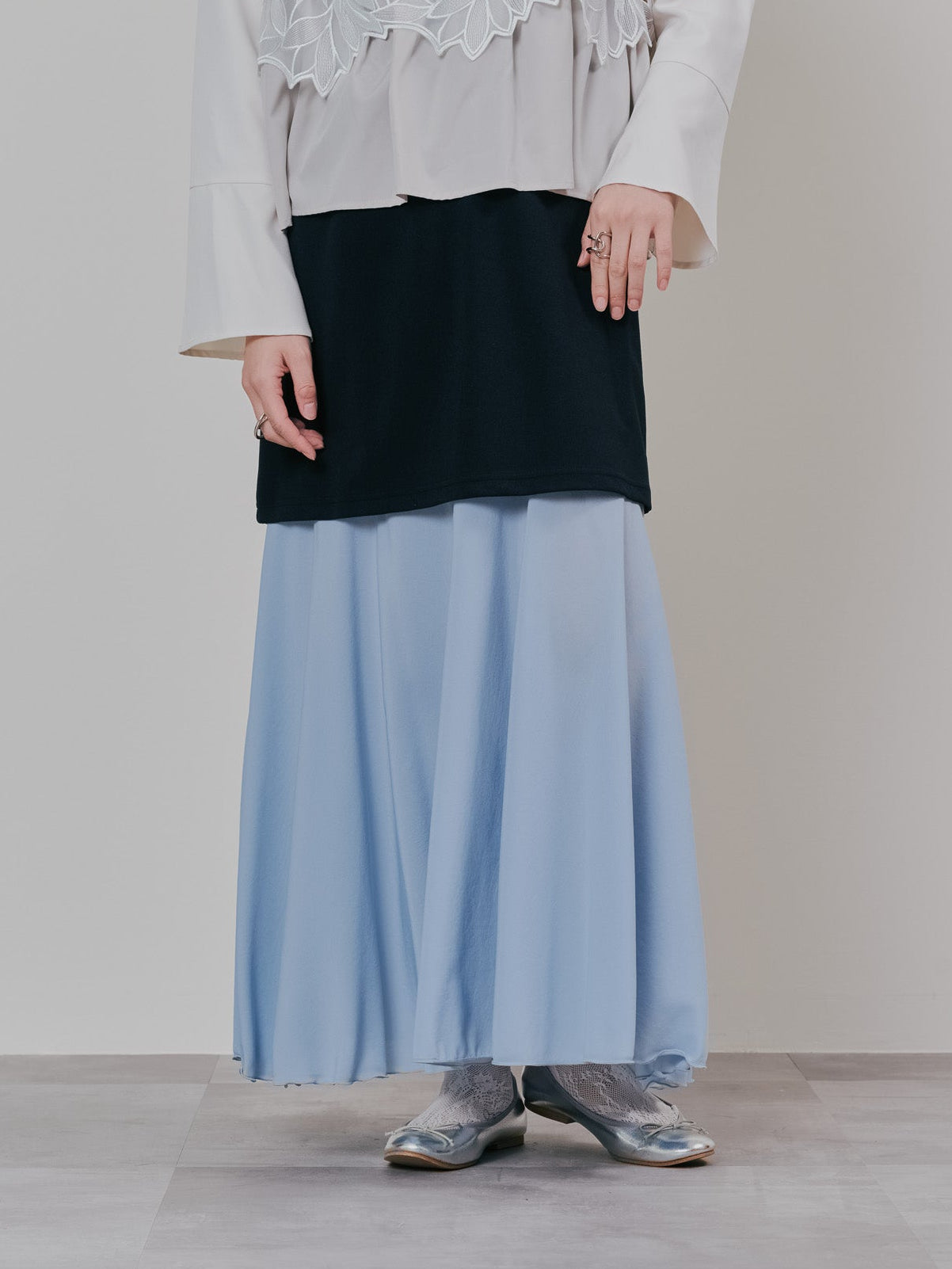 リバーシブルシアースカート [601374] blue