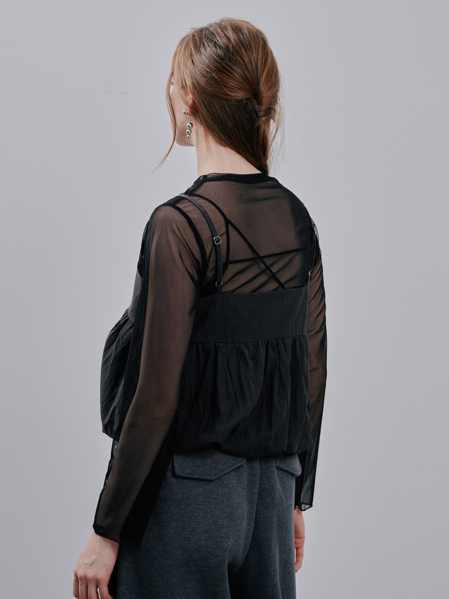 Bustier Set Tops[603366] charcoal(79)