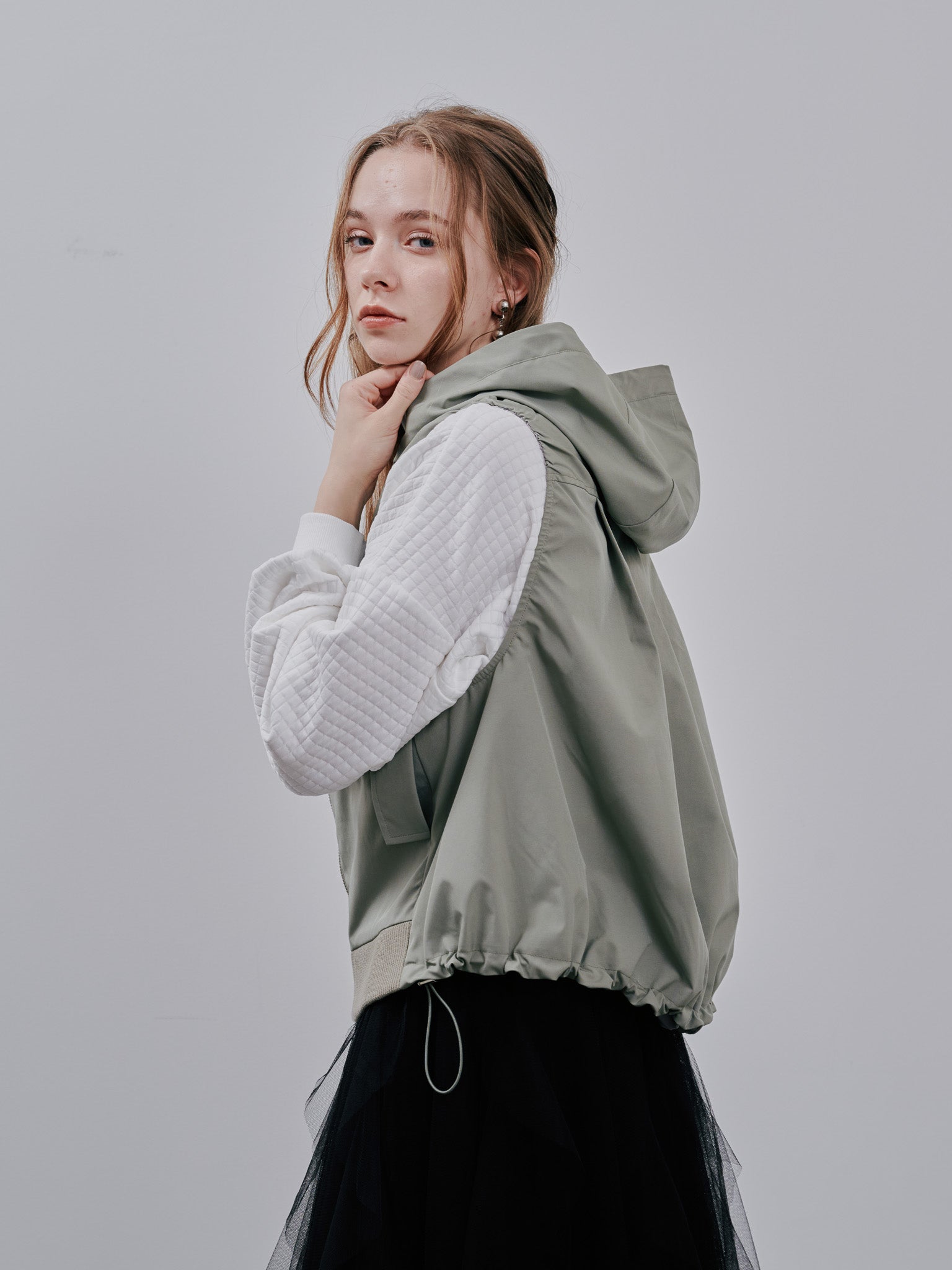 Hoodie Vest [603361] light khaki(67)