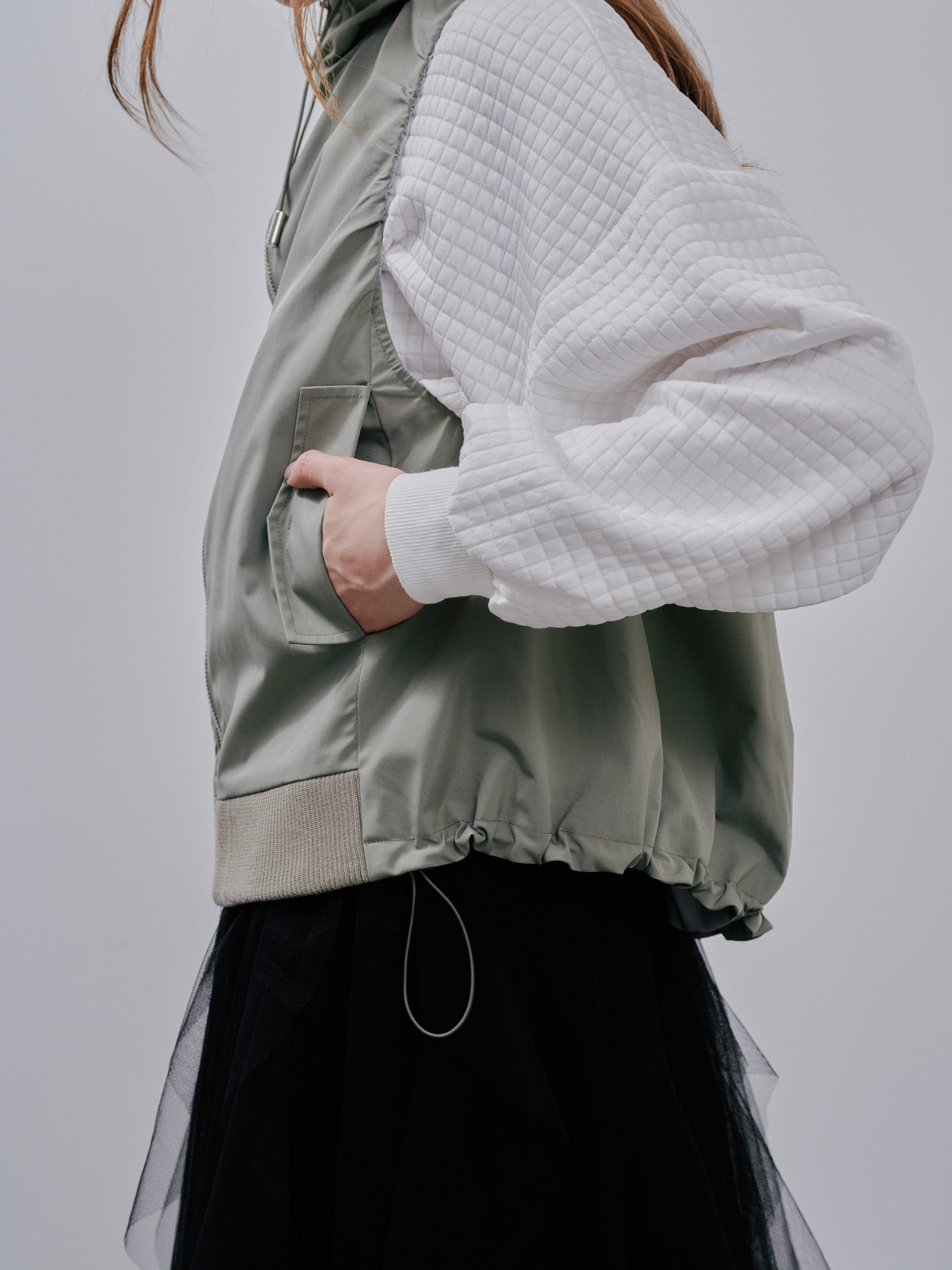 Hoodie Vest [603361] light khaki(67)