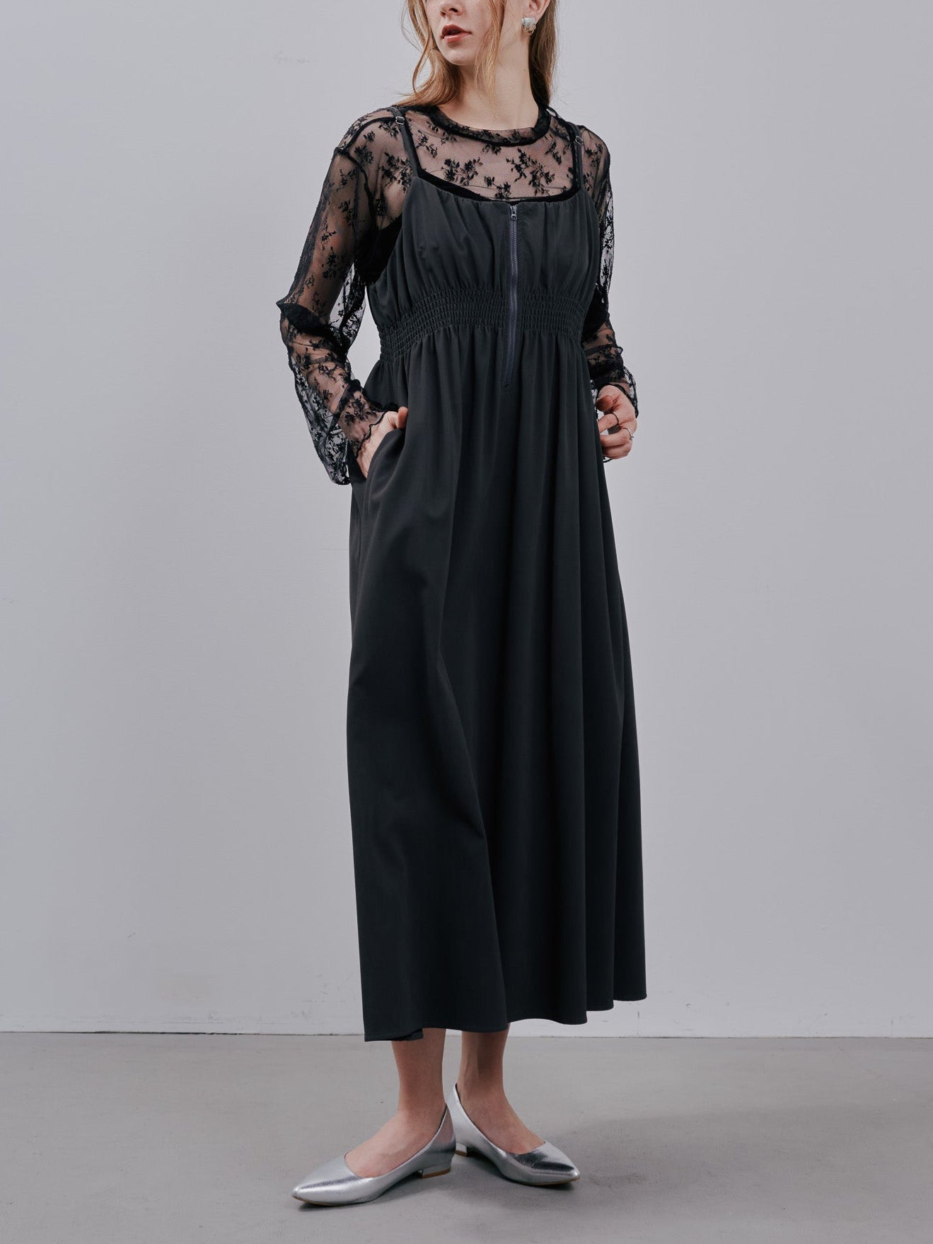 Camisole Dress [603387] charcoal(79)