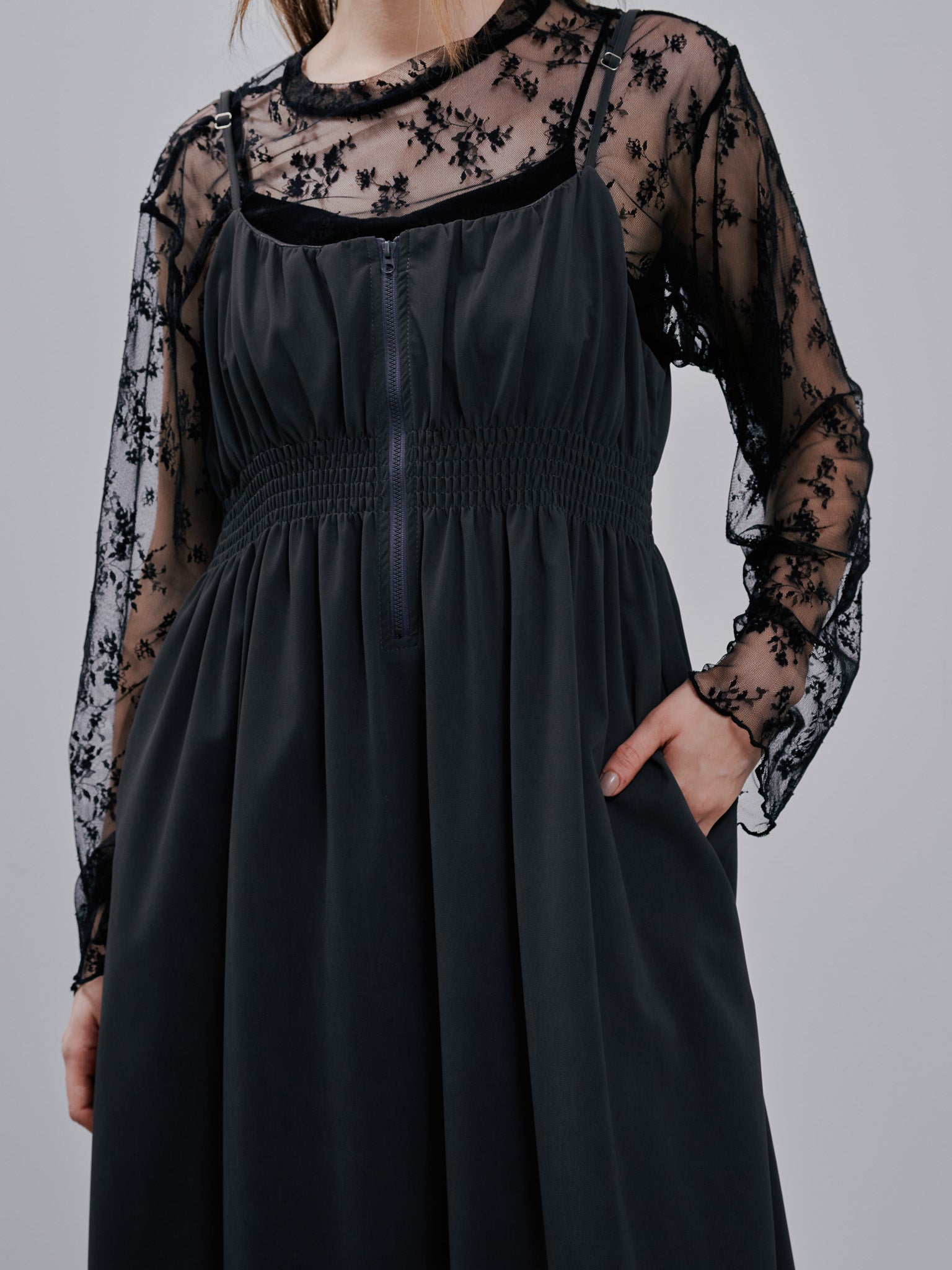 Camisole Dress [603387] charcoal(79)