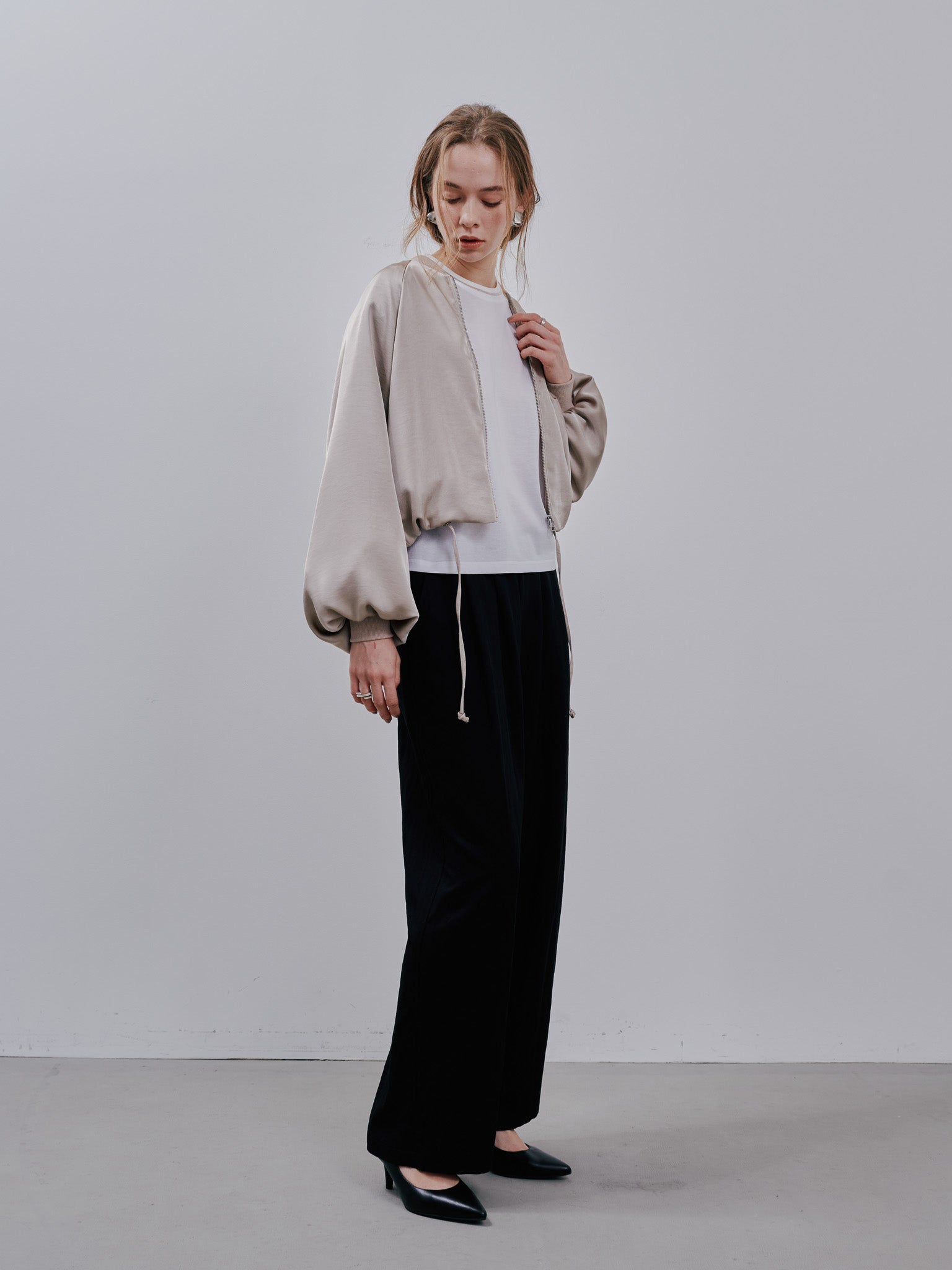 Zip Blouson[603342]light beige(03)