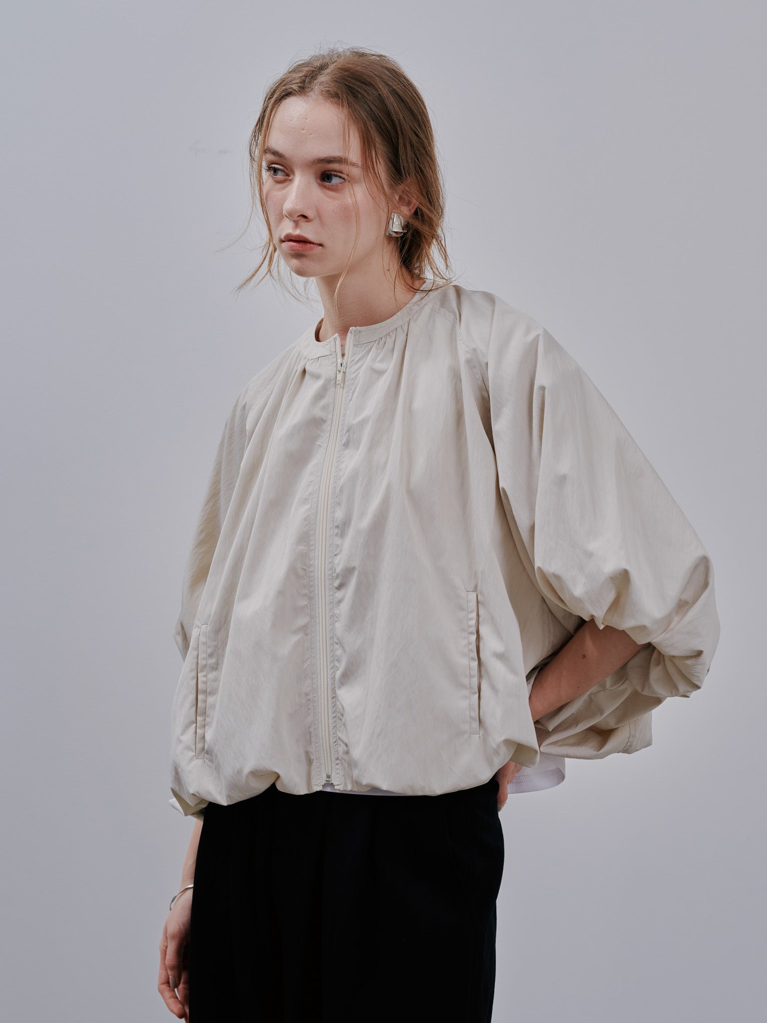 Balloon Blouson [603354] ivory(76)