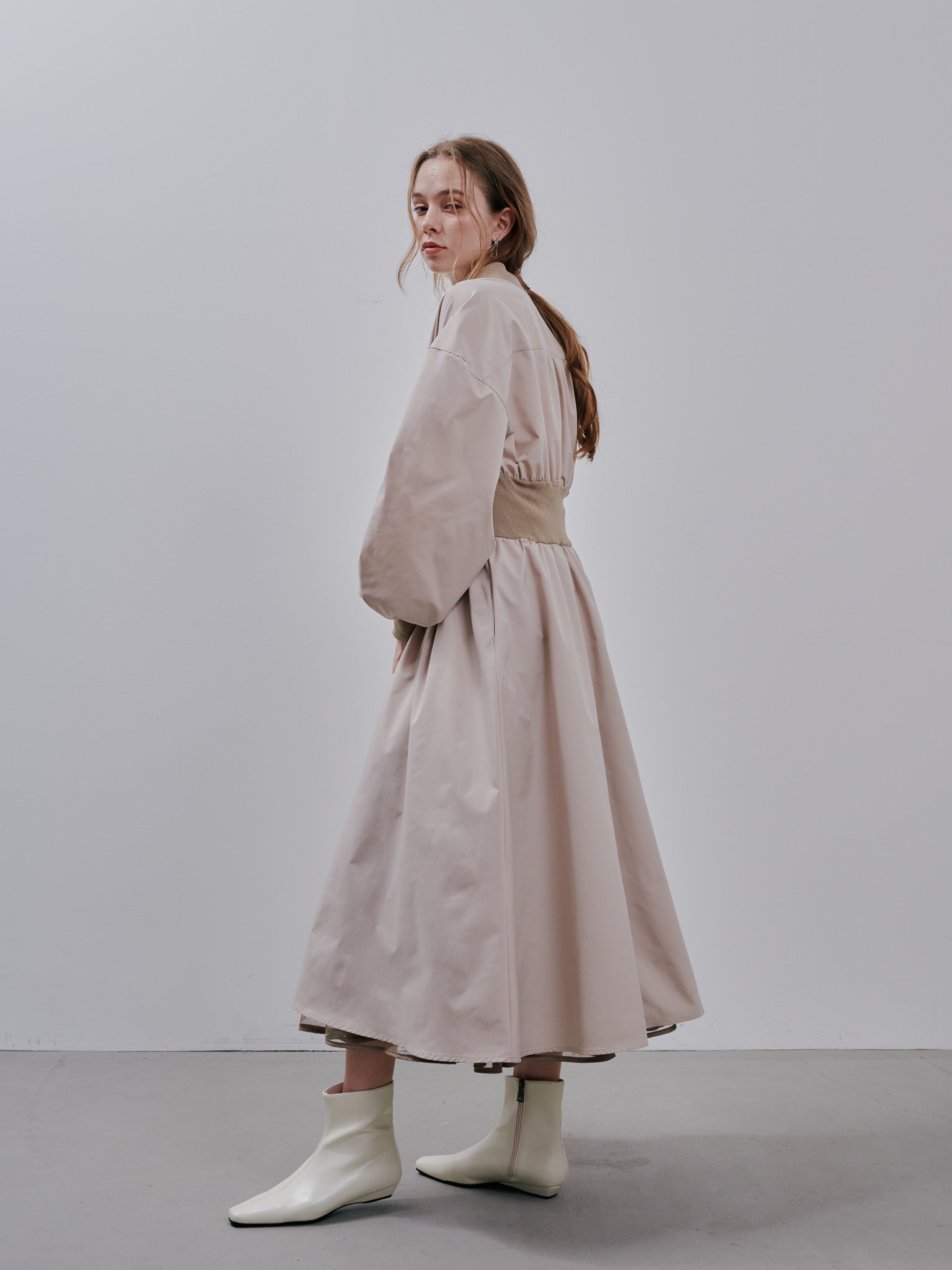 Waist Rib Long Coat[603363]beige(05)