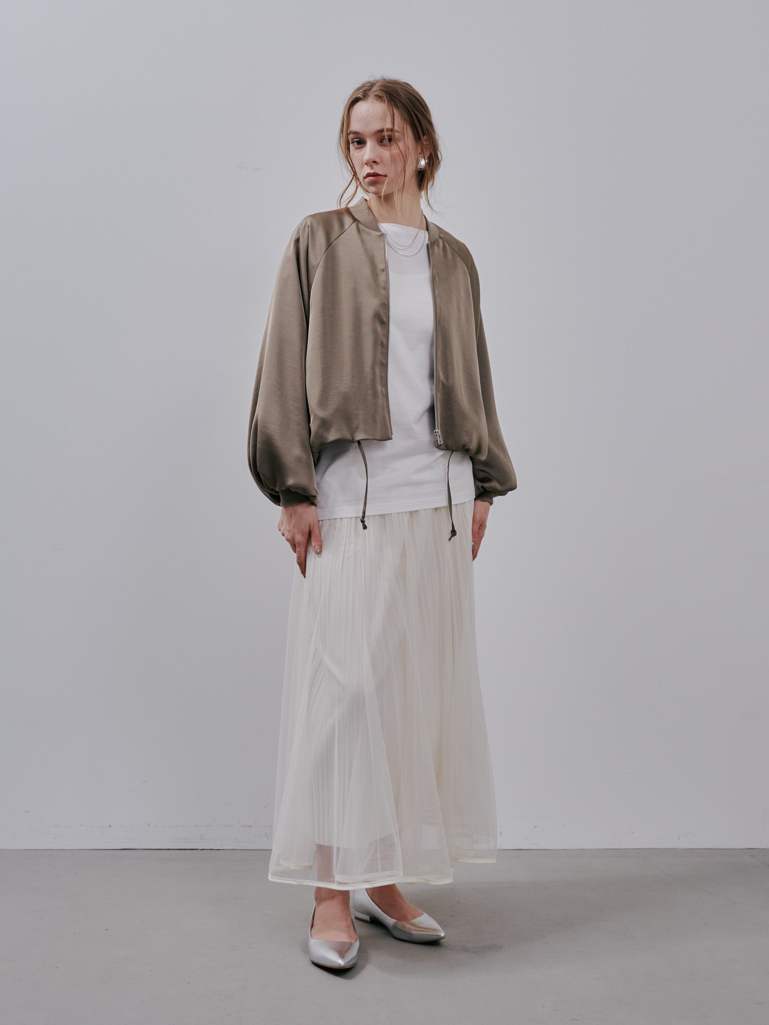 Zip Blouson[603342]mocha beige(07)