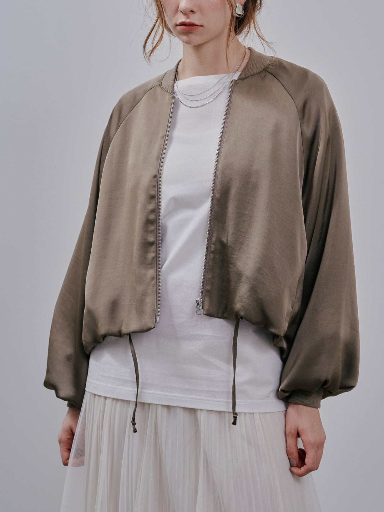 Zip Blouson[603342]mocha beige(07)